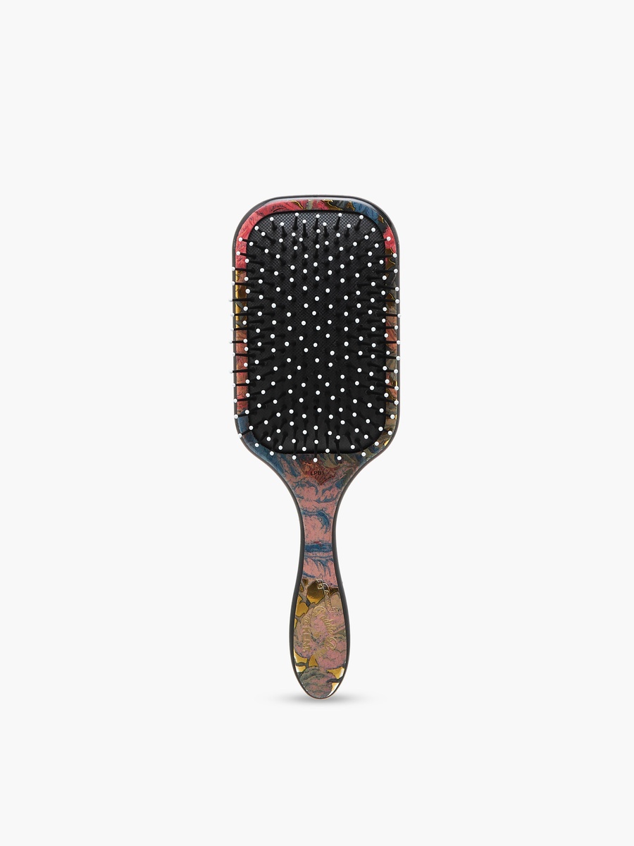 Floral Print Paddle Hair Brush