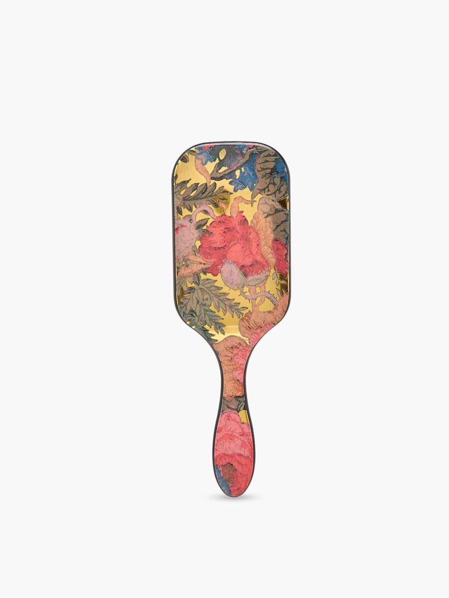 Floral Print Paddle Hair Brush