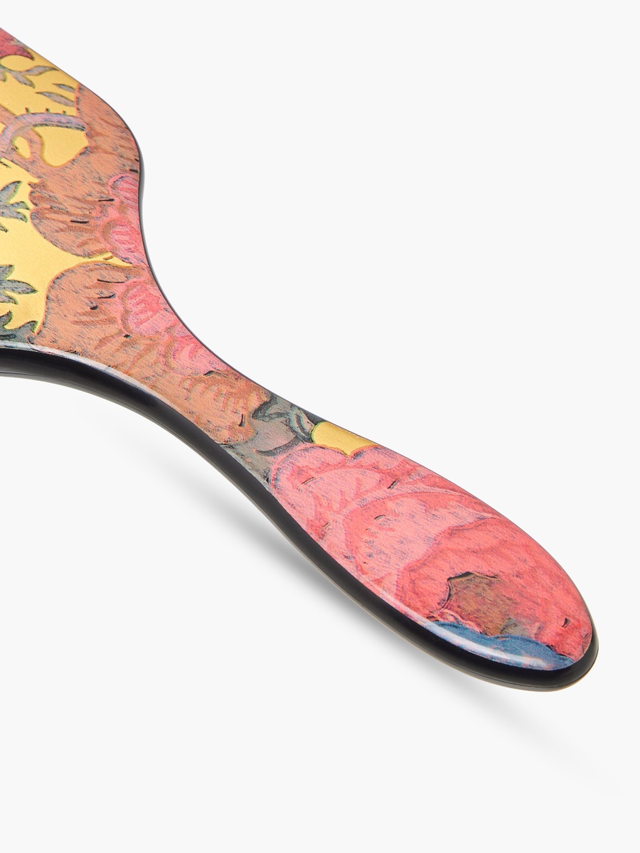 Floral Print Paddle Hair Brush