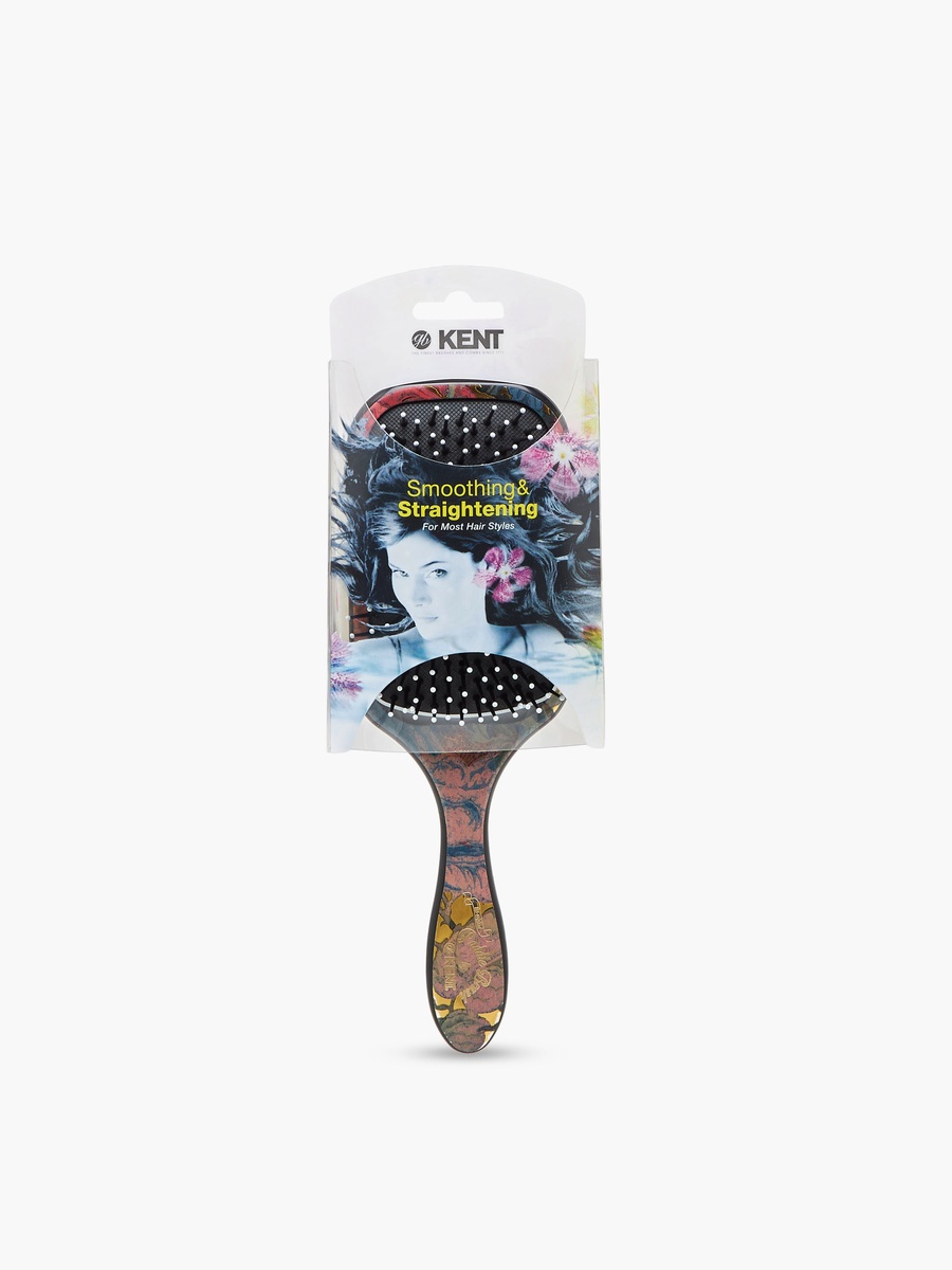 Floral Print Paddle Hair Brush