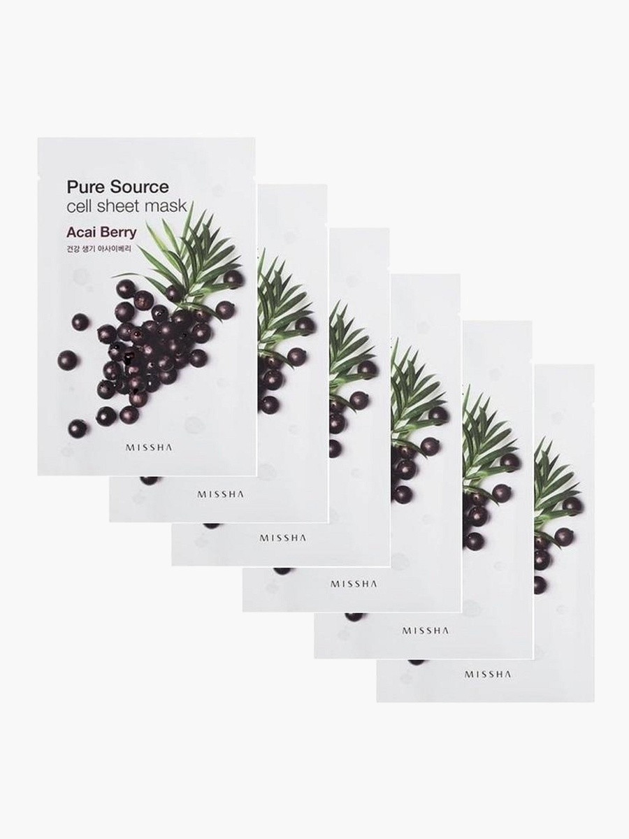 6-Piece Pure Source Cell Sheet Mask Set