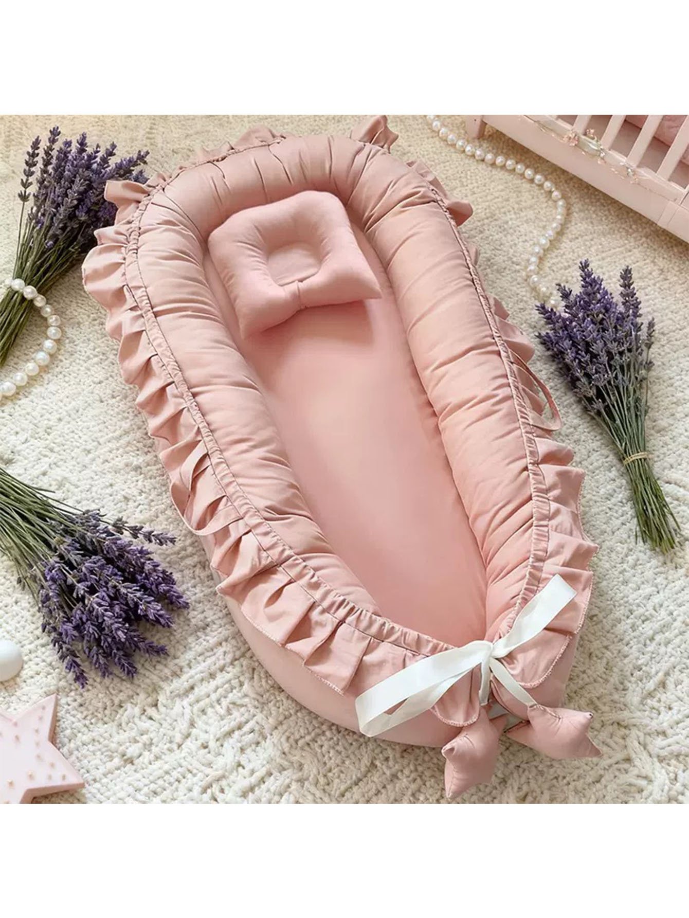 Pink Solid Baby Nest
