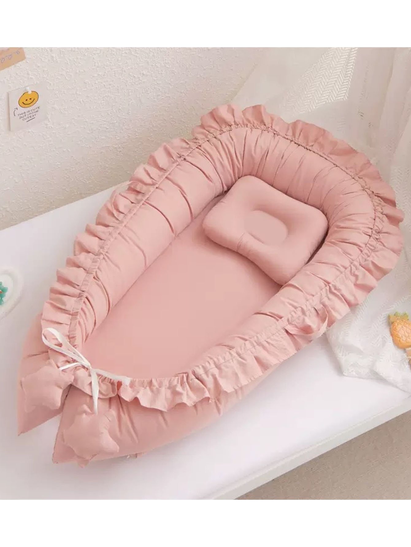 Pink Solid Baby Nest
