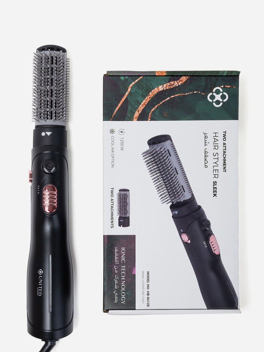 Professional Hair Styler SLEEK- 2 Attachments 1200W No HB-8412E