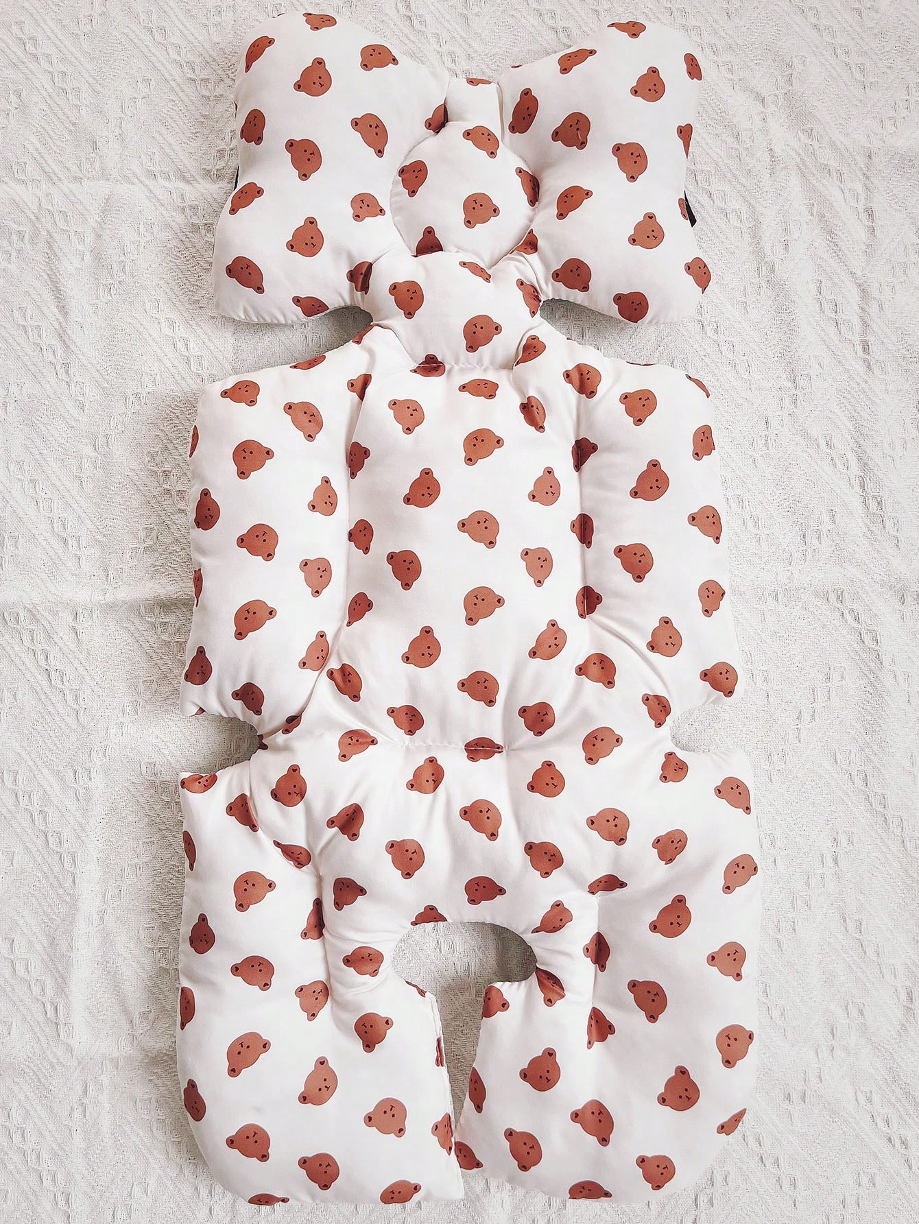 Bear Head Pattern Baby Stroller Chair Pad