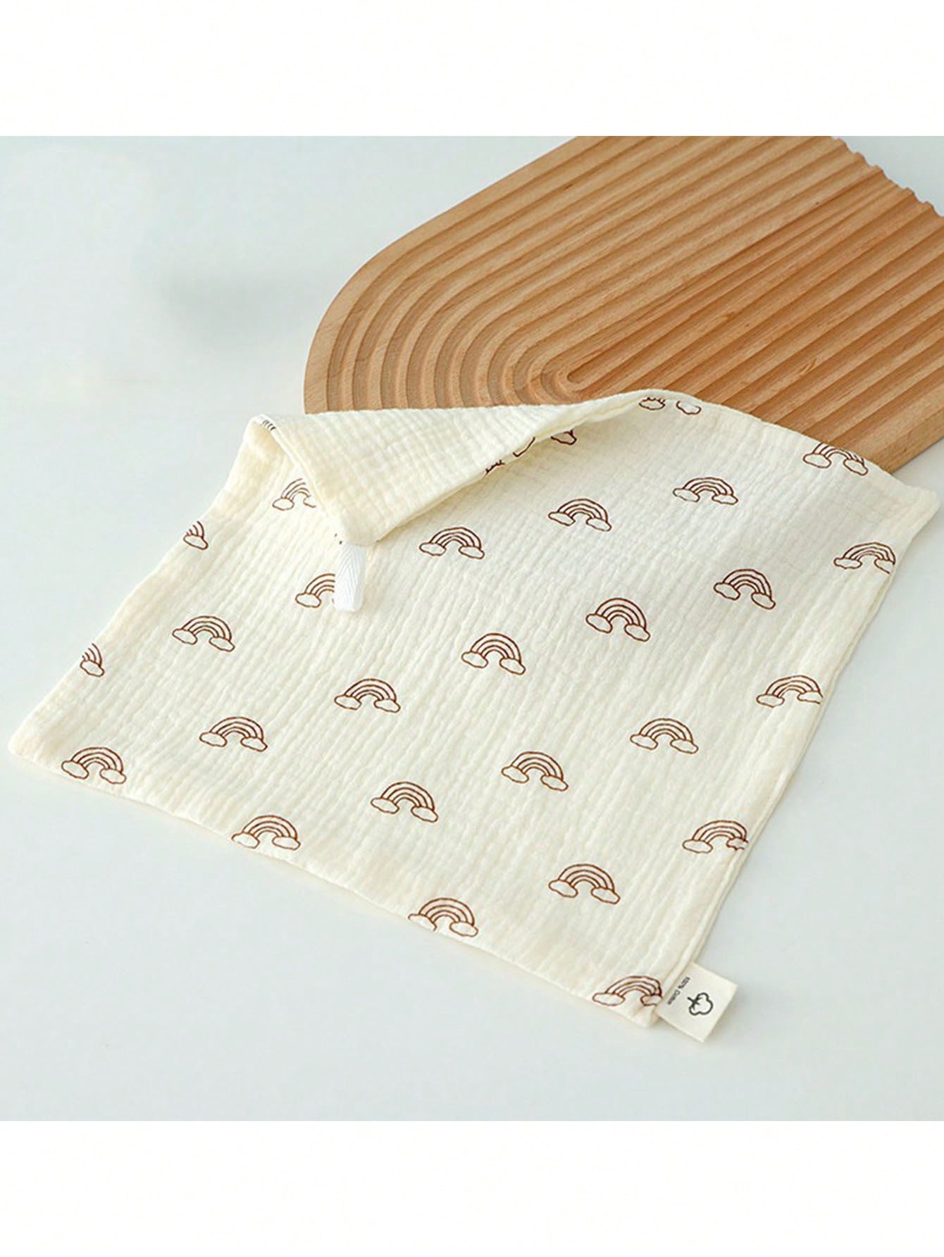 4-Piece Printed Cotton Muslin Baby Face Towel