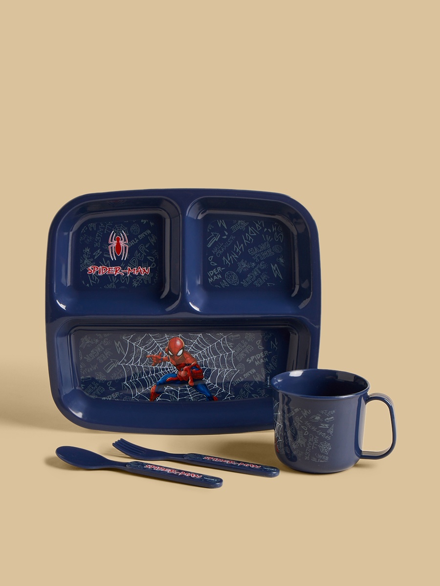Spider-Man Print 4-Piece Breakfast Set