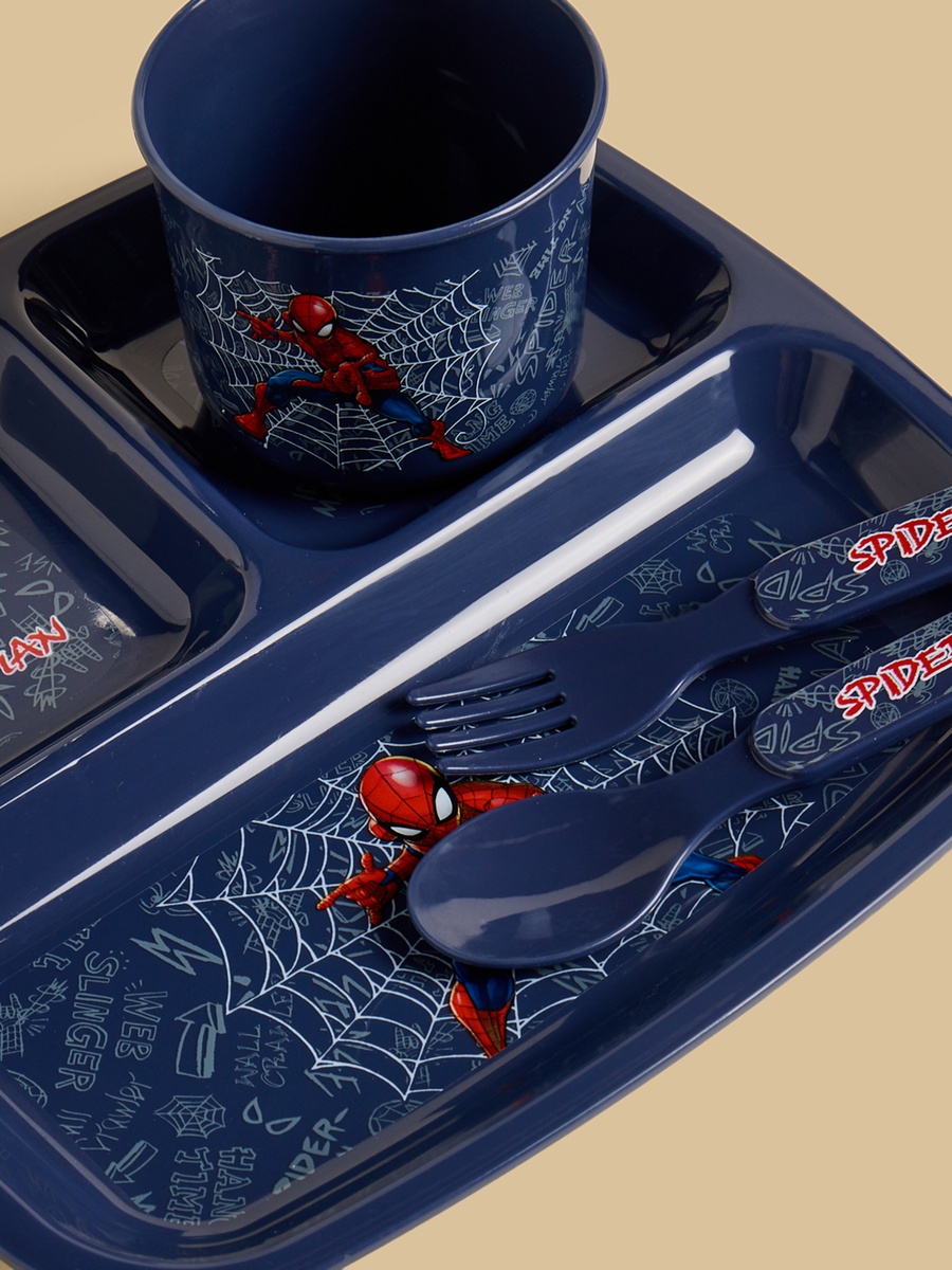 Spider-Man Print 4-Piece Breakfast Set