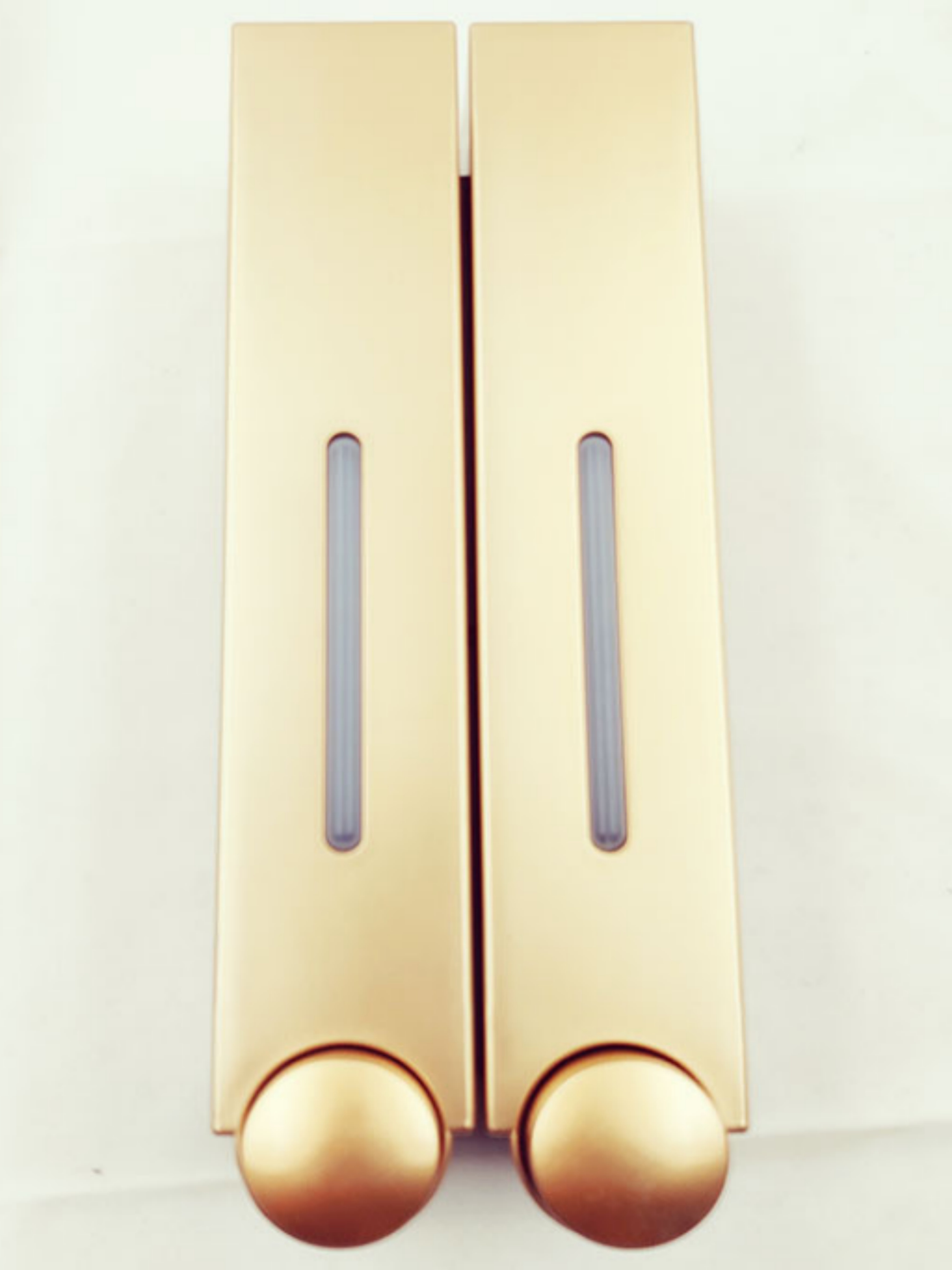 Wall-Mounted Double Soap Dispenser, Gold