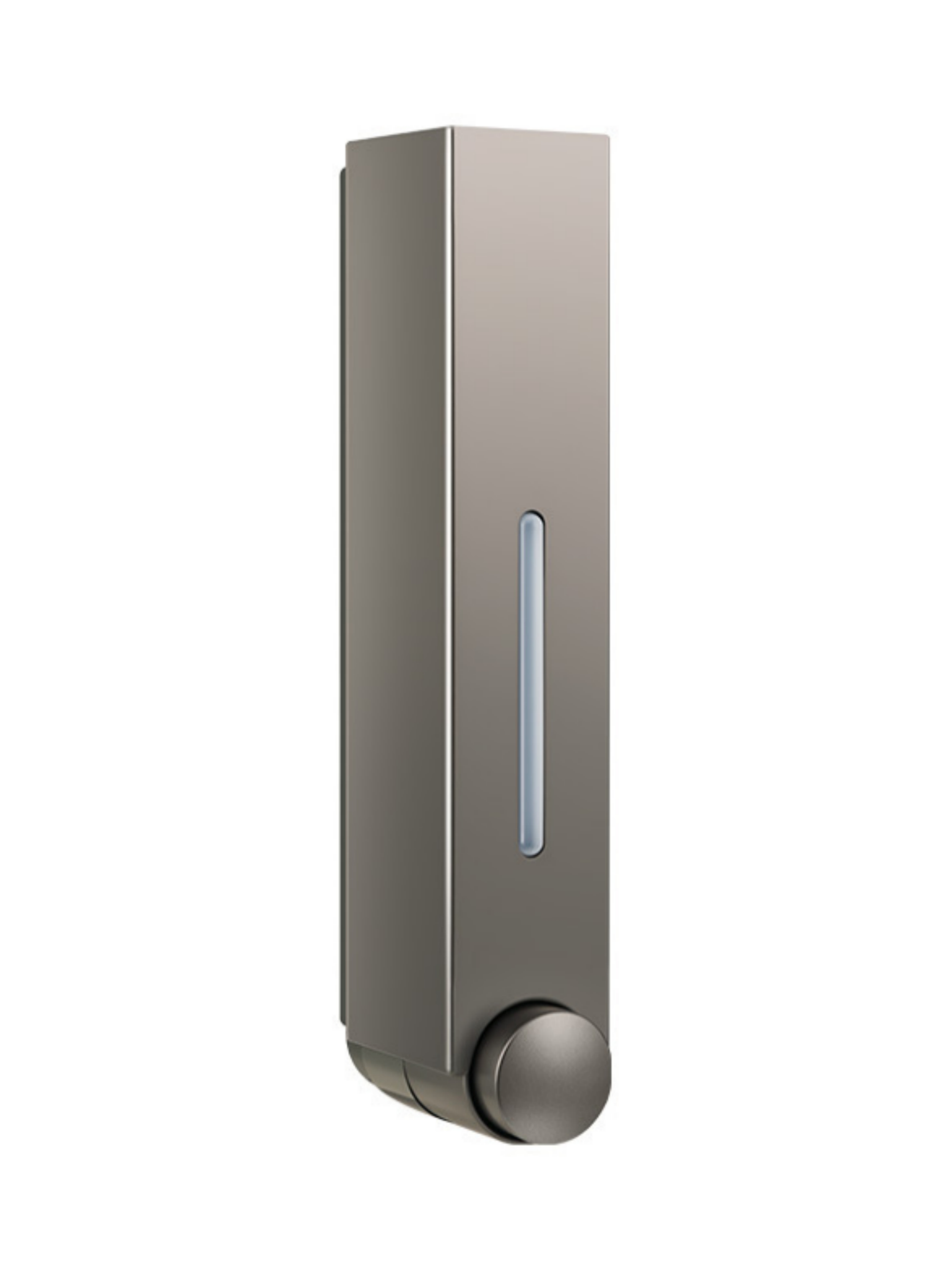 Sleek Grey Wall-Mounted Soap Dispenser - 421ml ABS Design