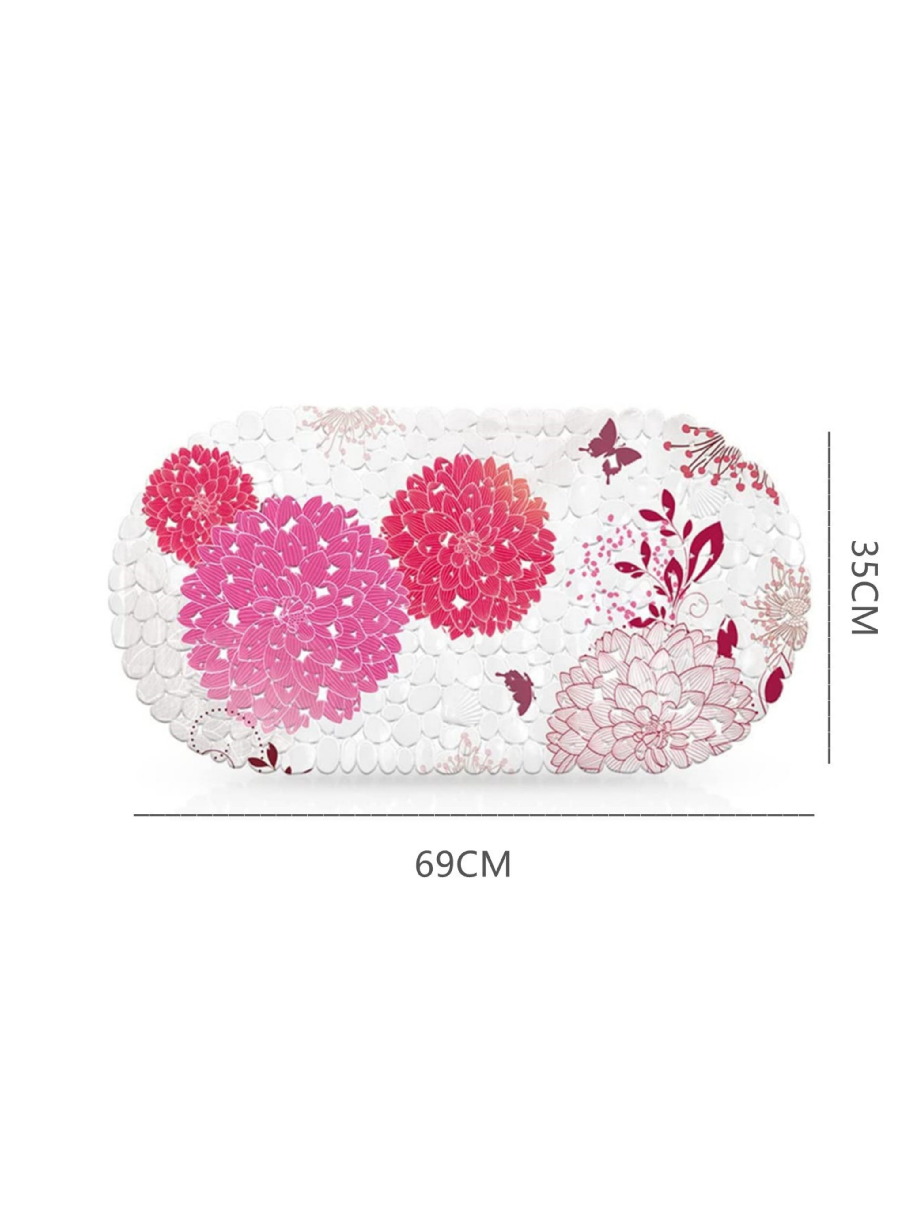 Floral Anti-Slip PVC Bath Mat