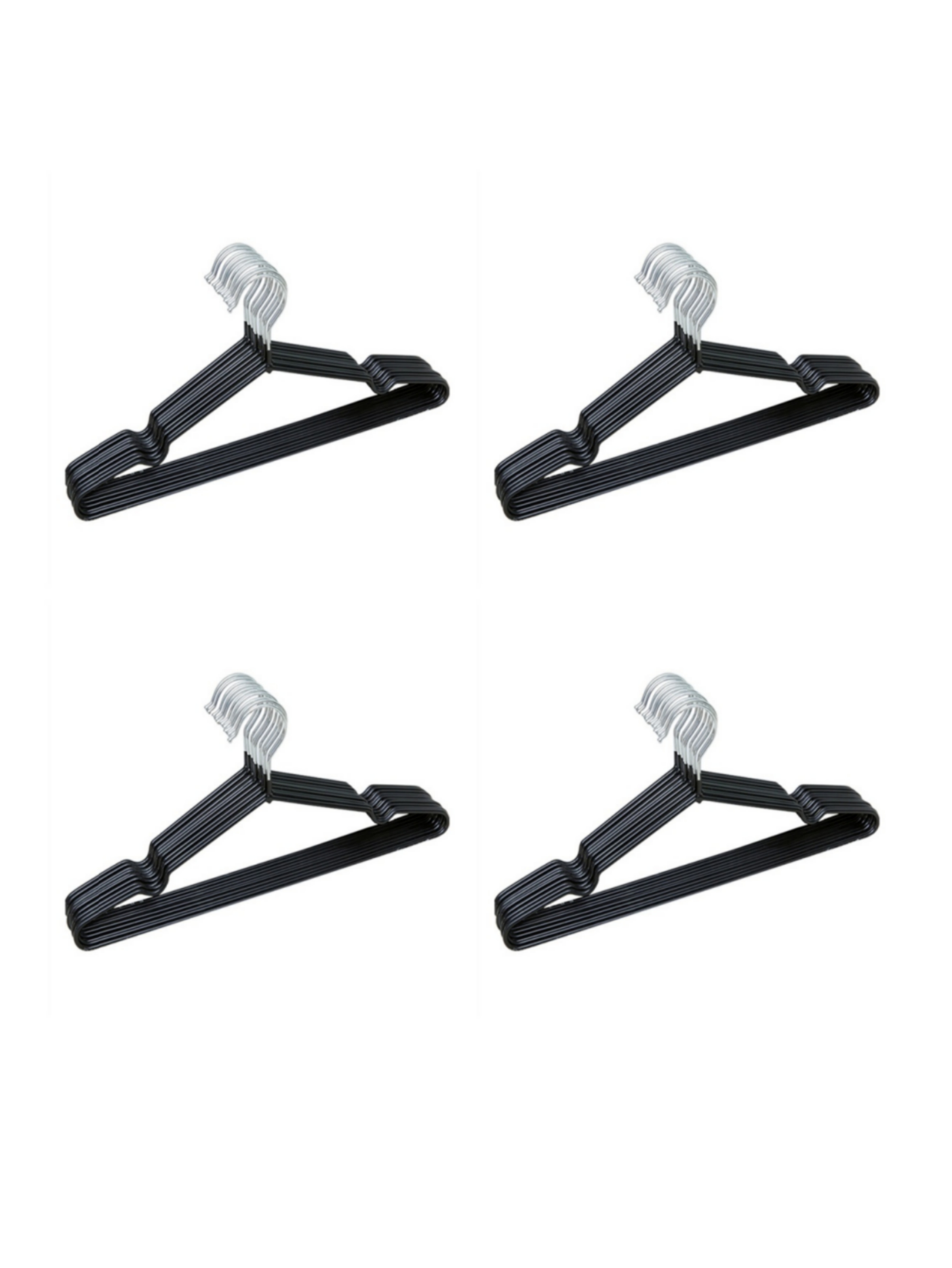 40-Pack Black Non-Slip Clothes Hangers