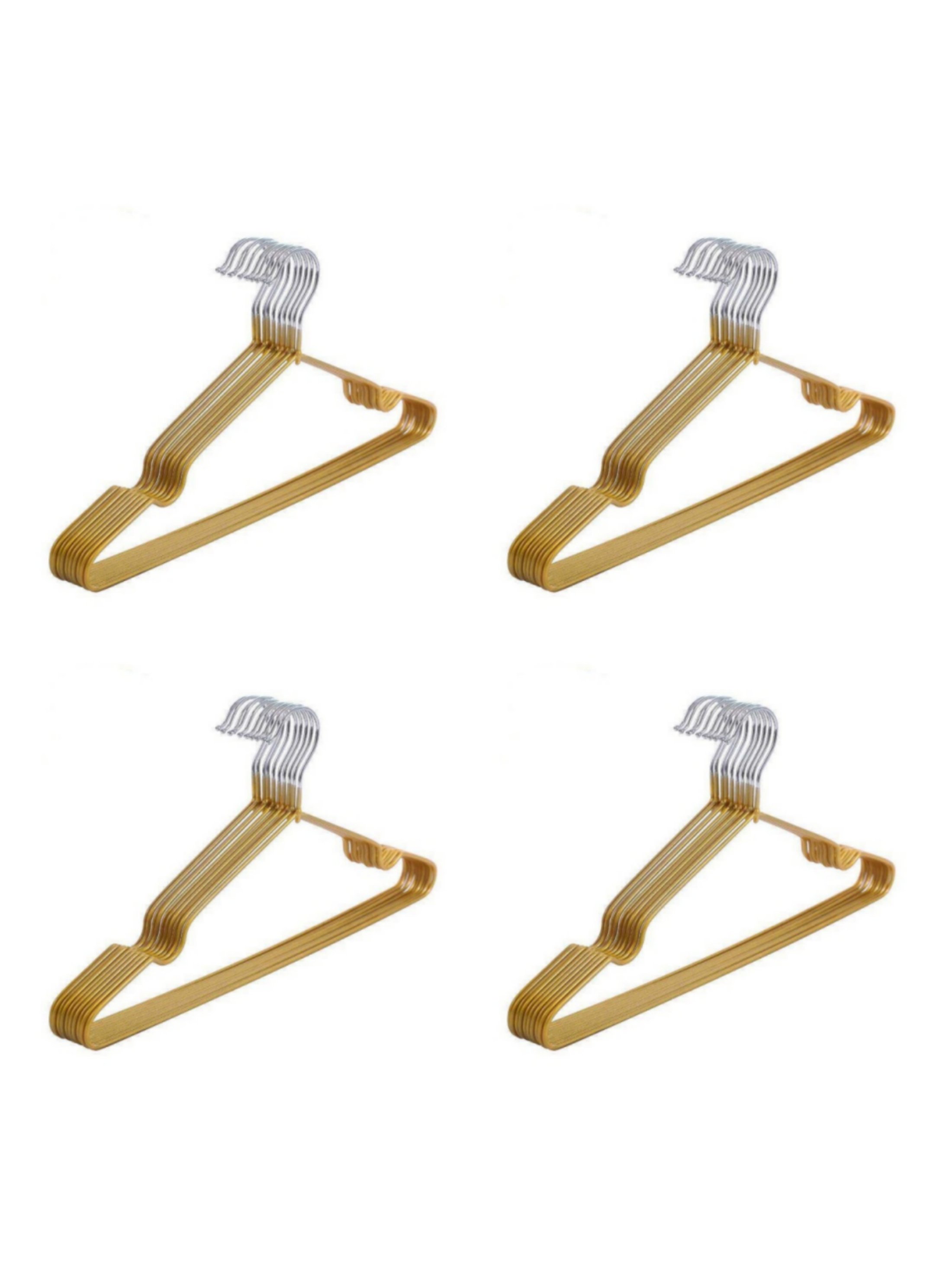 40PCS Gold Non-Slip Clothes Hangers