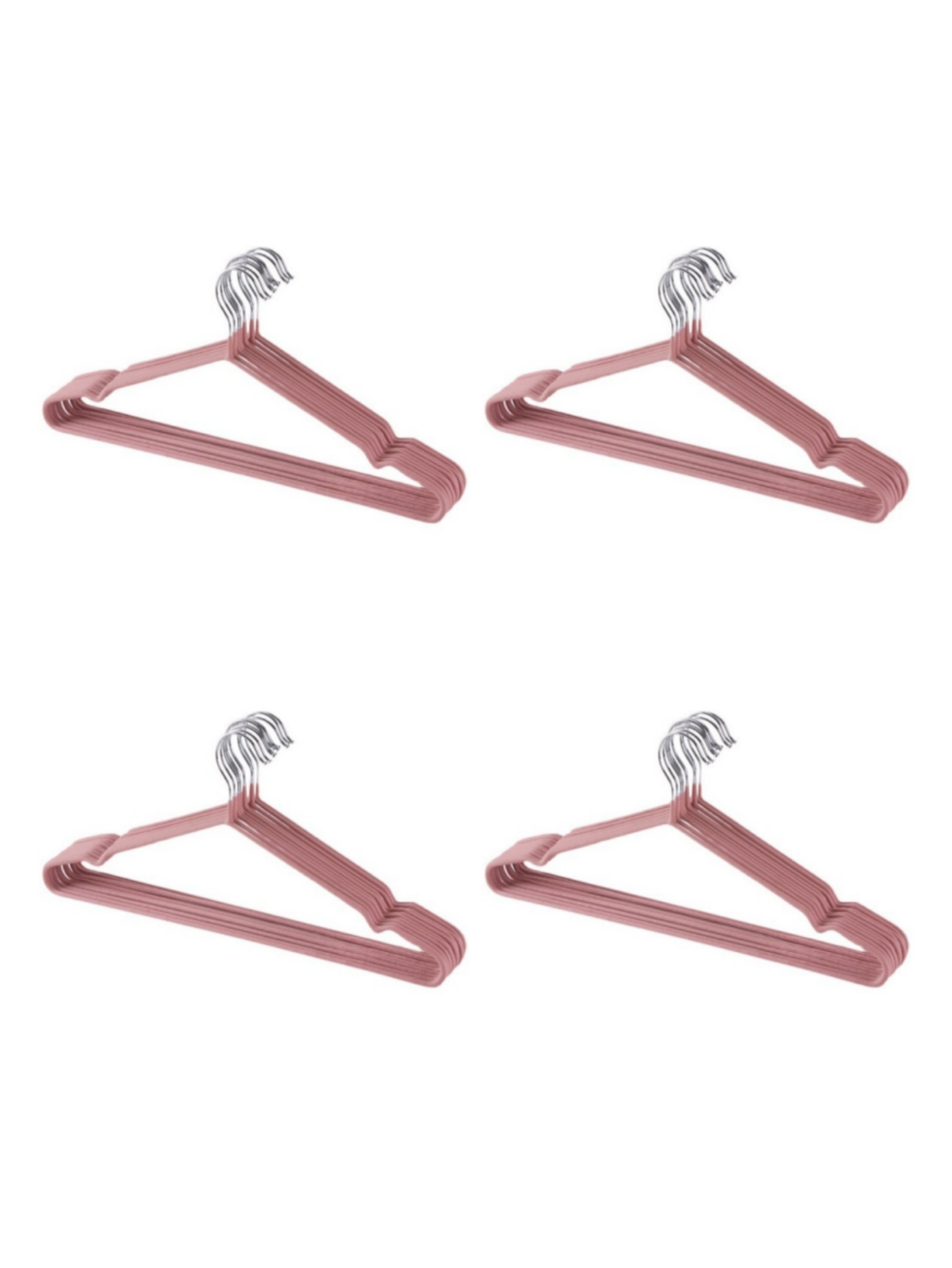 40-Piece Pink Non-Slip Hangers