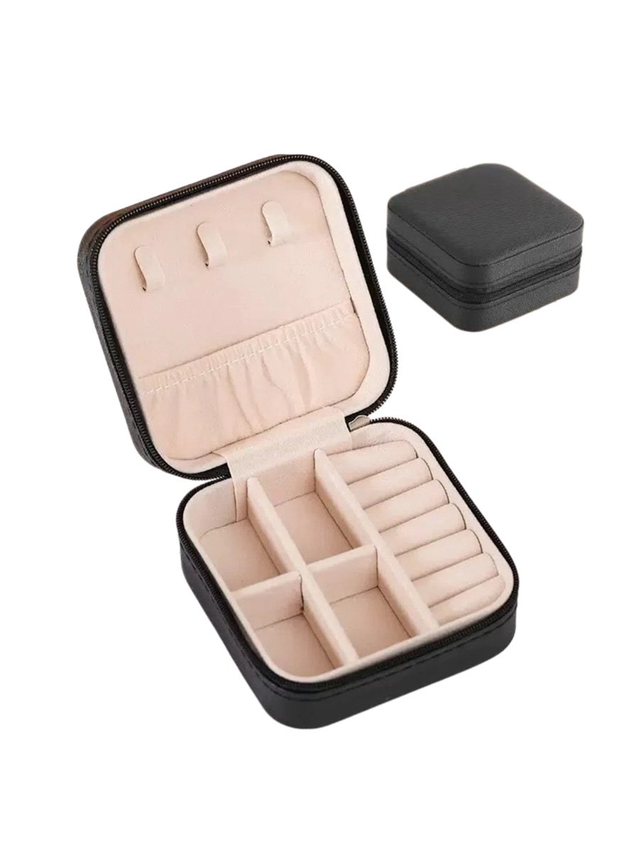 Black Travel Jewelry Organizer