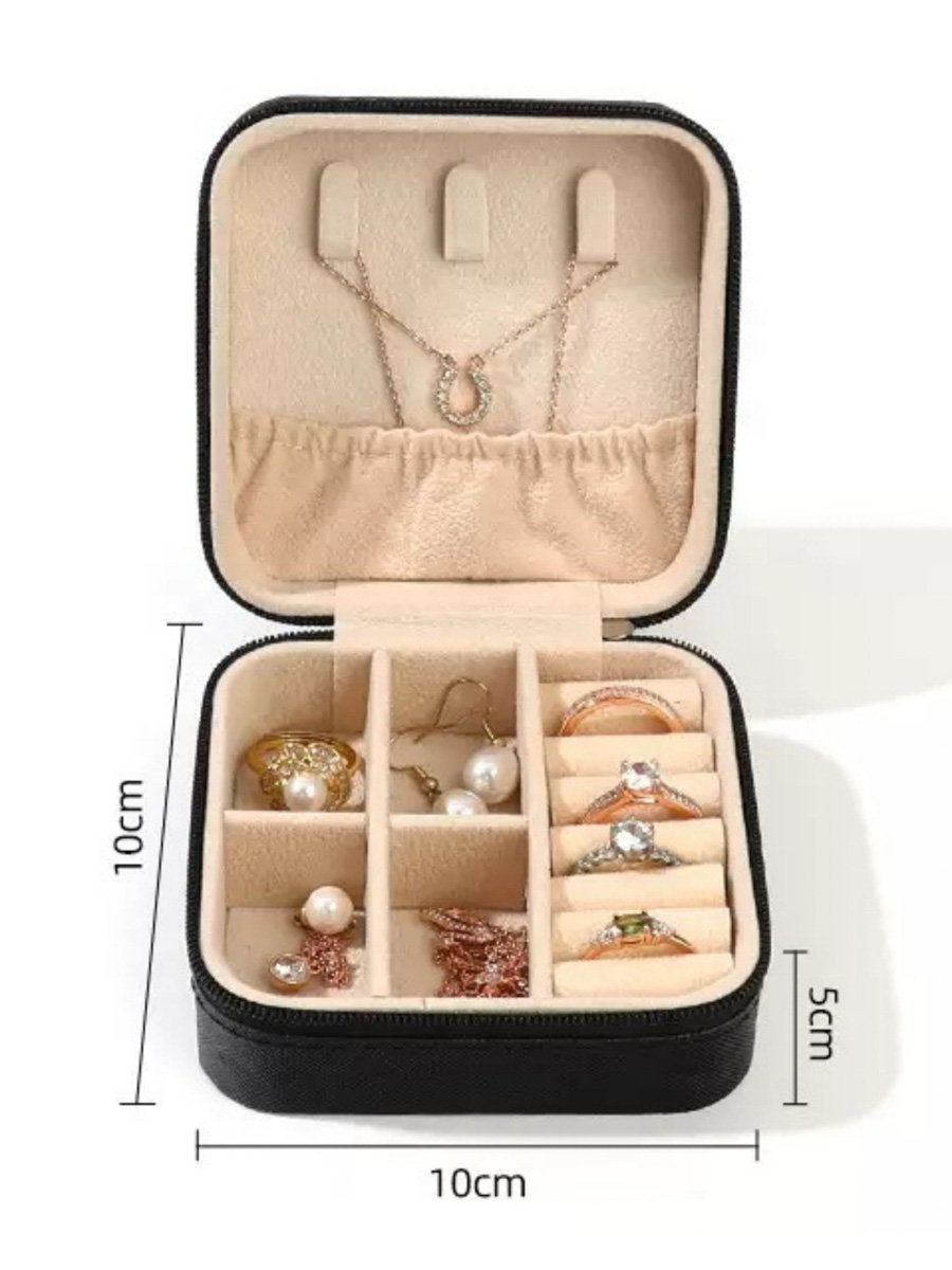 Black Travel Jewelry Organizer