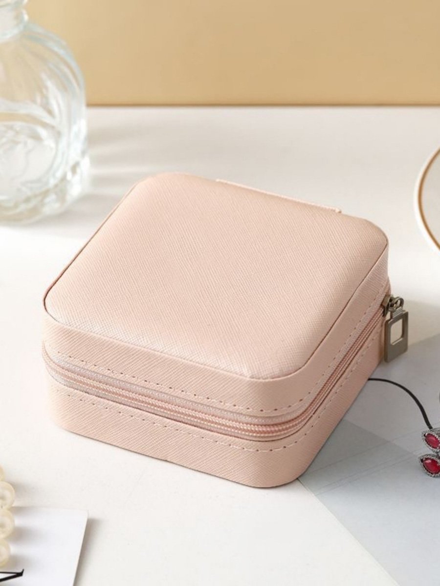 Pink Solid Jewelry Box