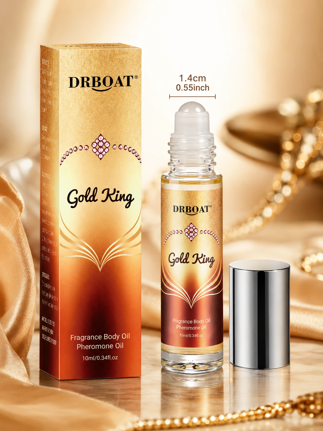 Gold King Pheromone Body Oil - 10Ml
