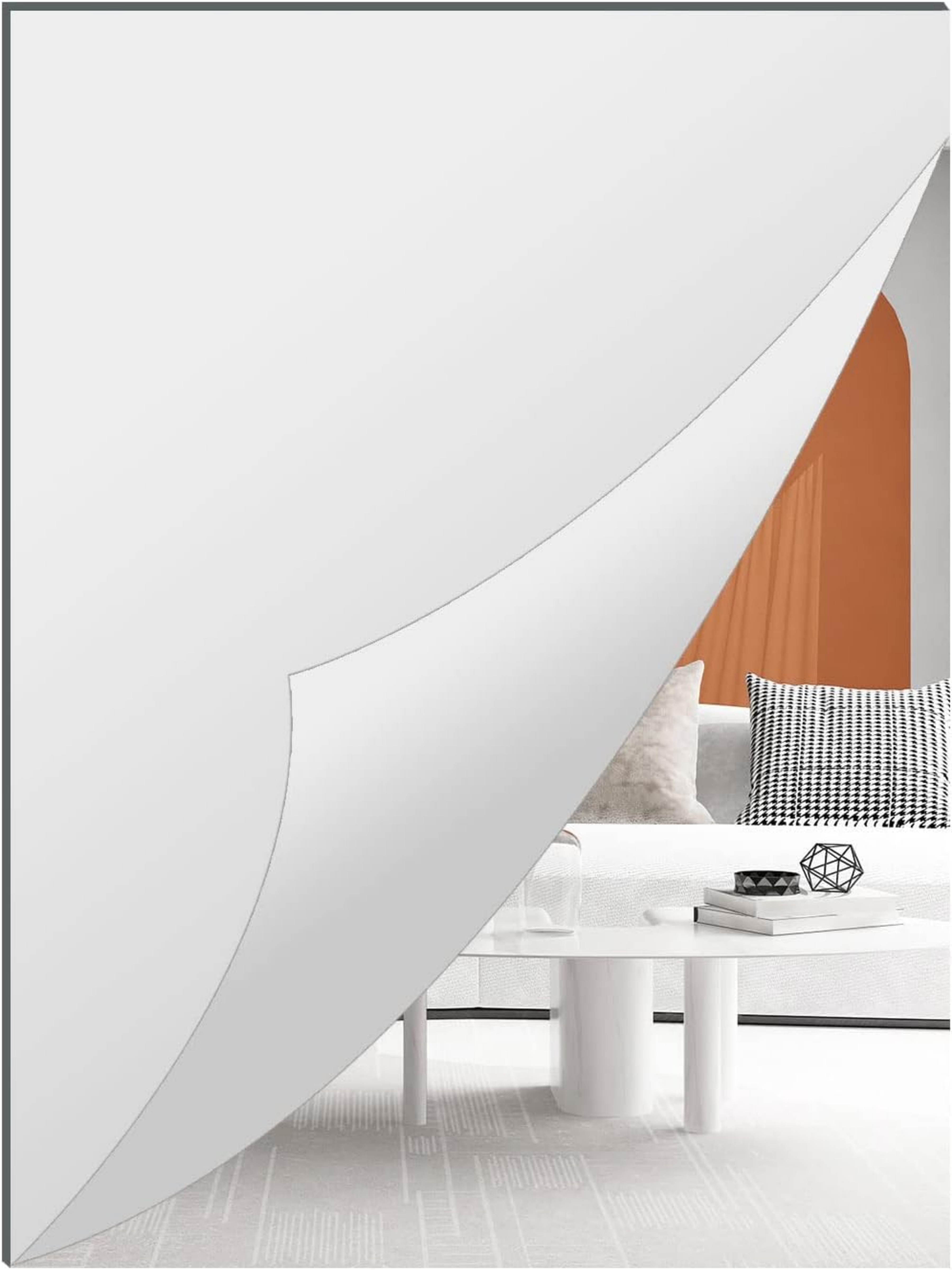 Modern Rectangular Acrylic Wall Mirror - 40x60cm
