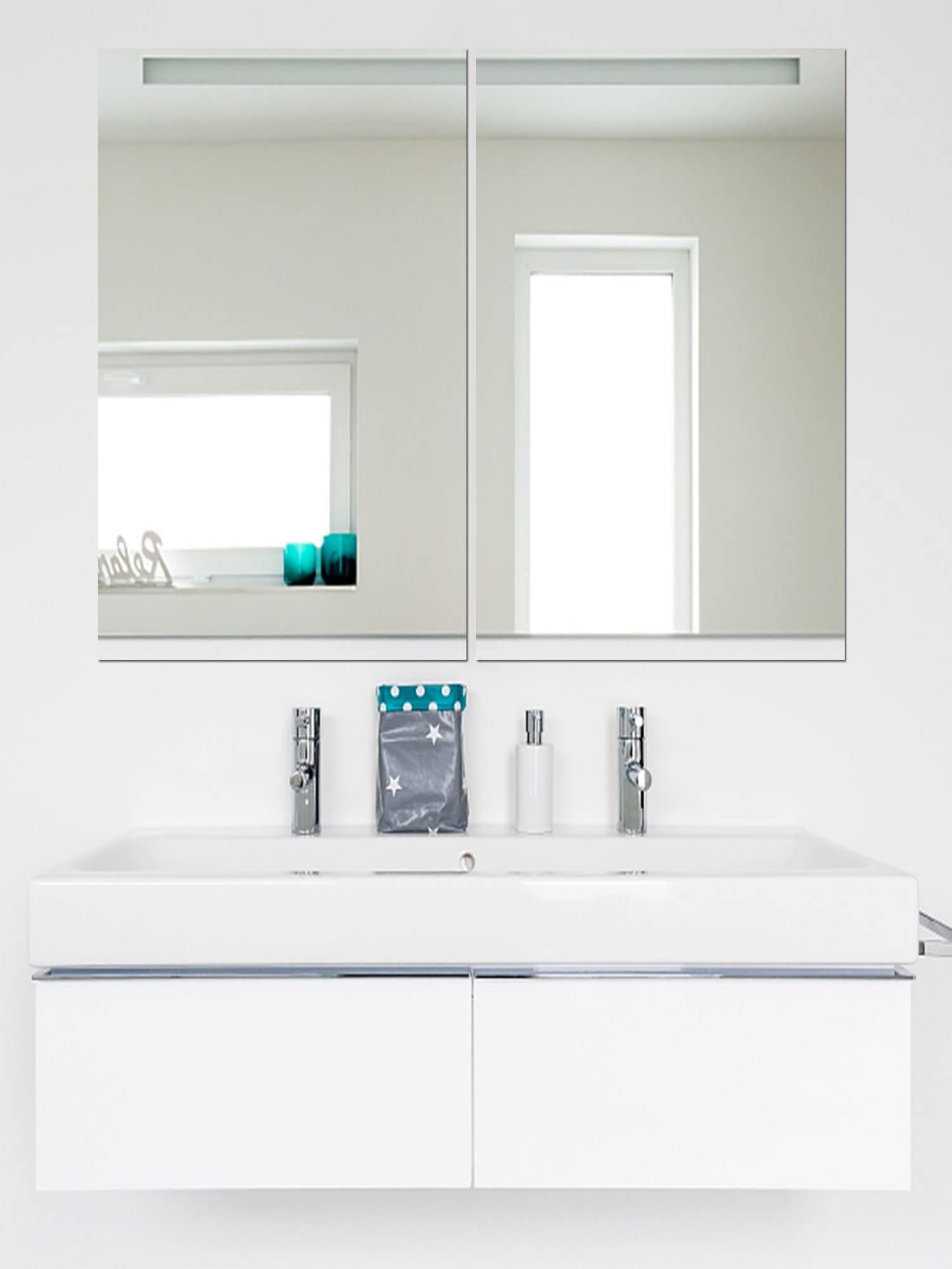 Modern Rectangular Acrylic Wall Mirror - 40x60cm
