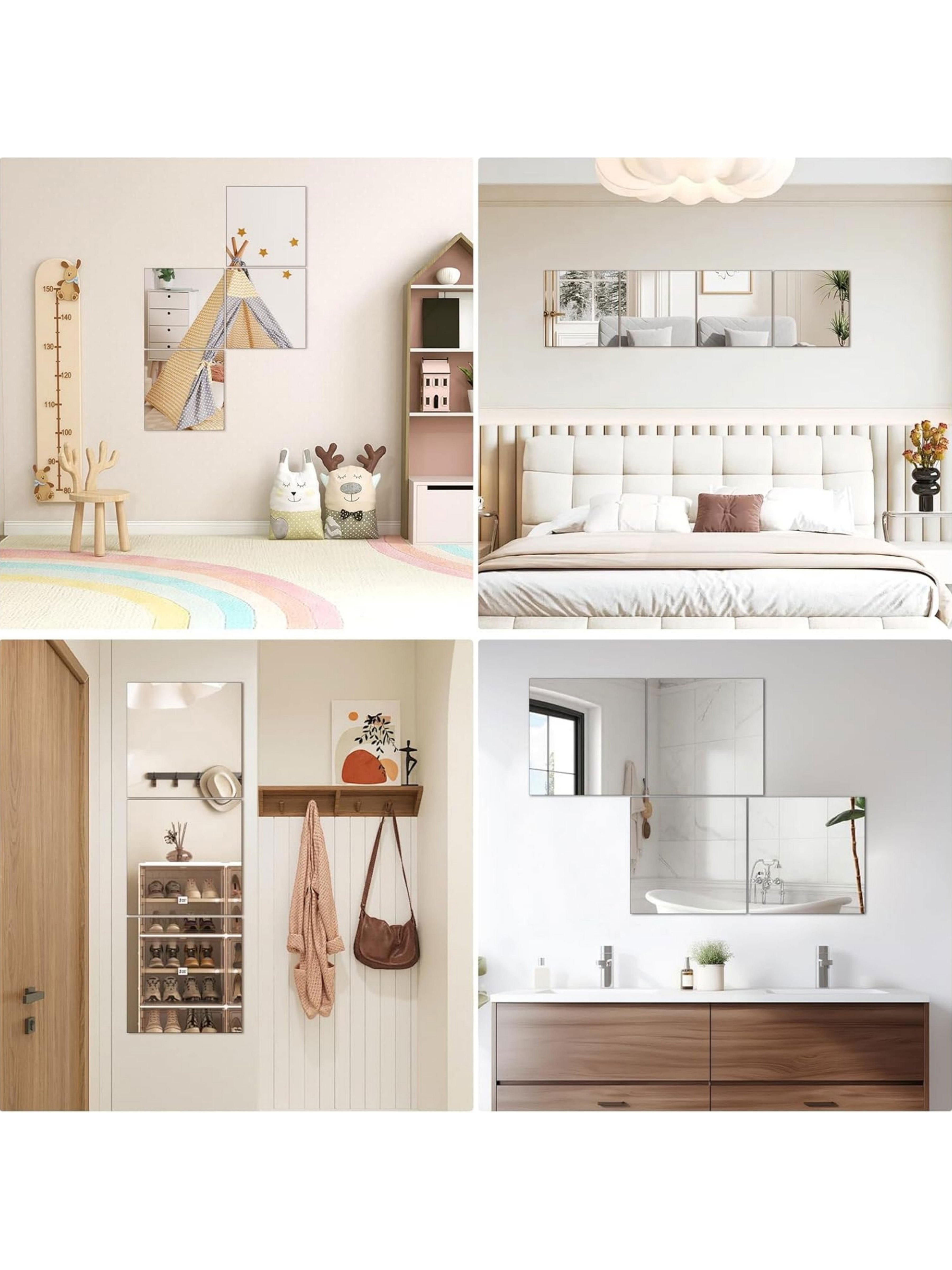 Square Acrylic Wall Mirror