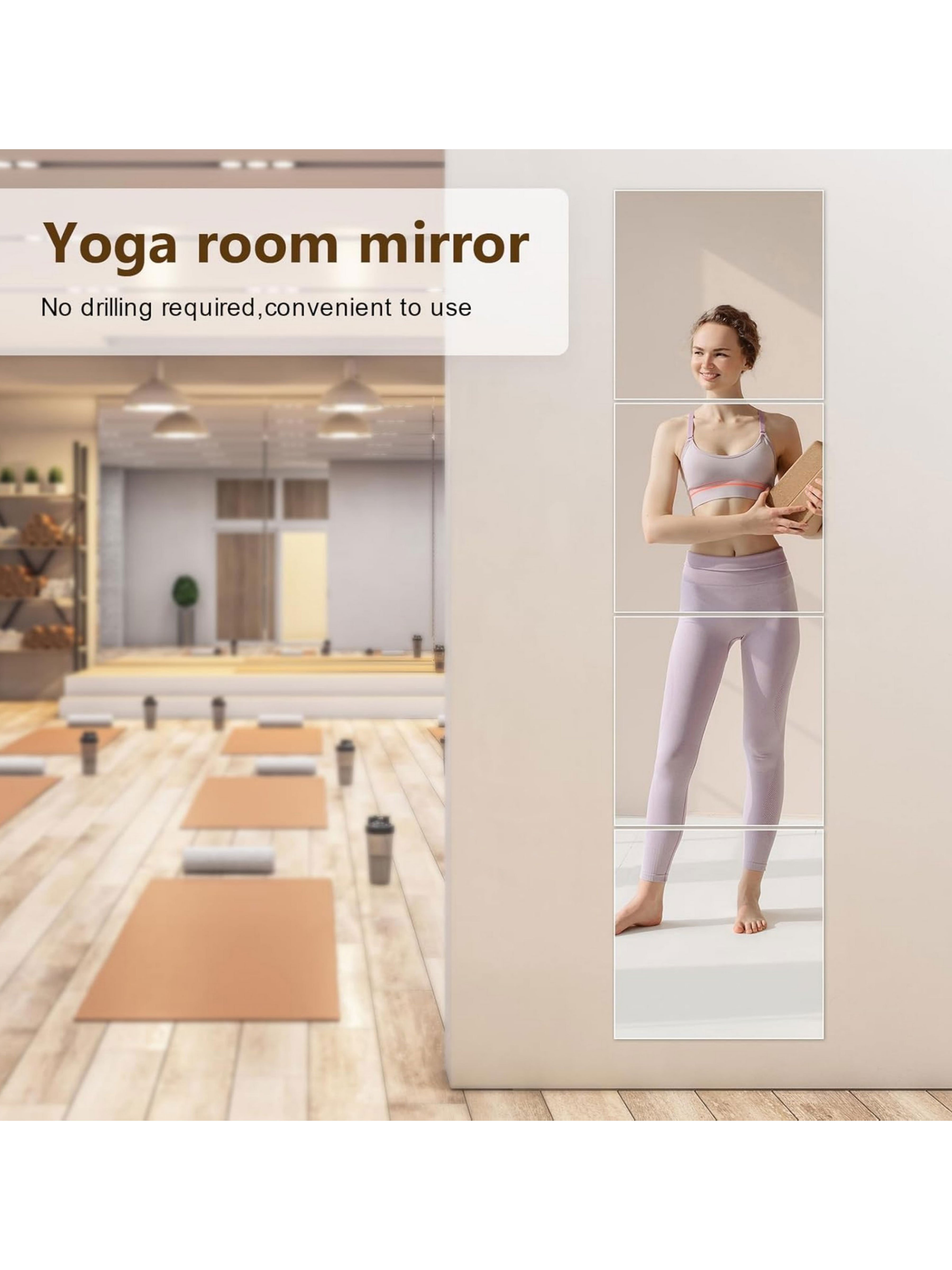 Modern Square Acrylic Wall Mirror (30x30cm)