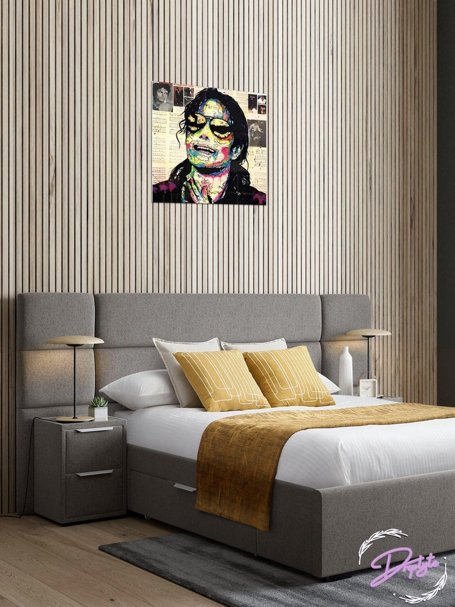 Michael Jackson Artist Painting Decorative Wall Art, 30CM x 30CM