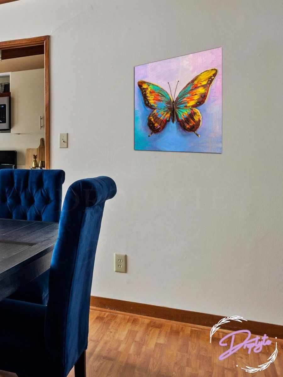 Colorful Abstarct Butterfly Painting Decorative Wall Art, 30CM x 30CM