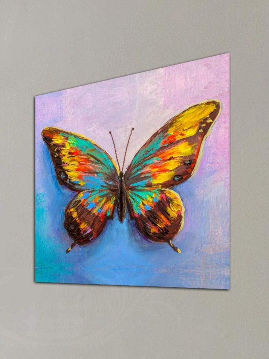 Colorful Abstarct Butterfly Painting Decorative Wall Art, 30CM x 30CM