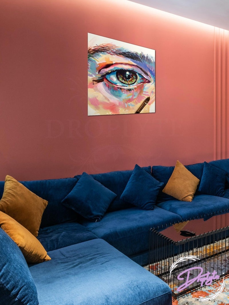 Abstract Eye Painting Decorative Wall Art, 30CM x 30CM