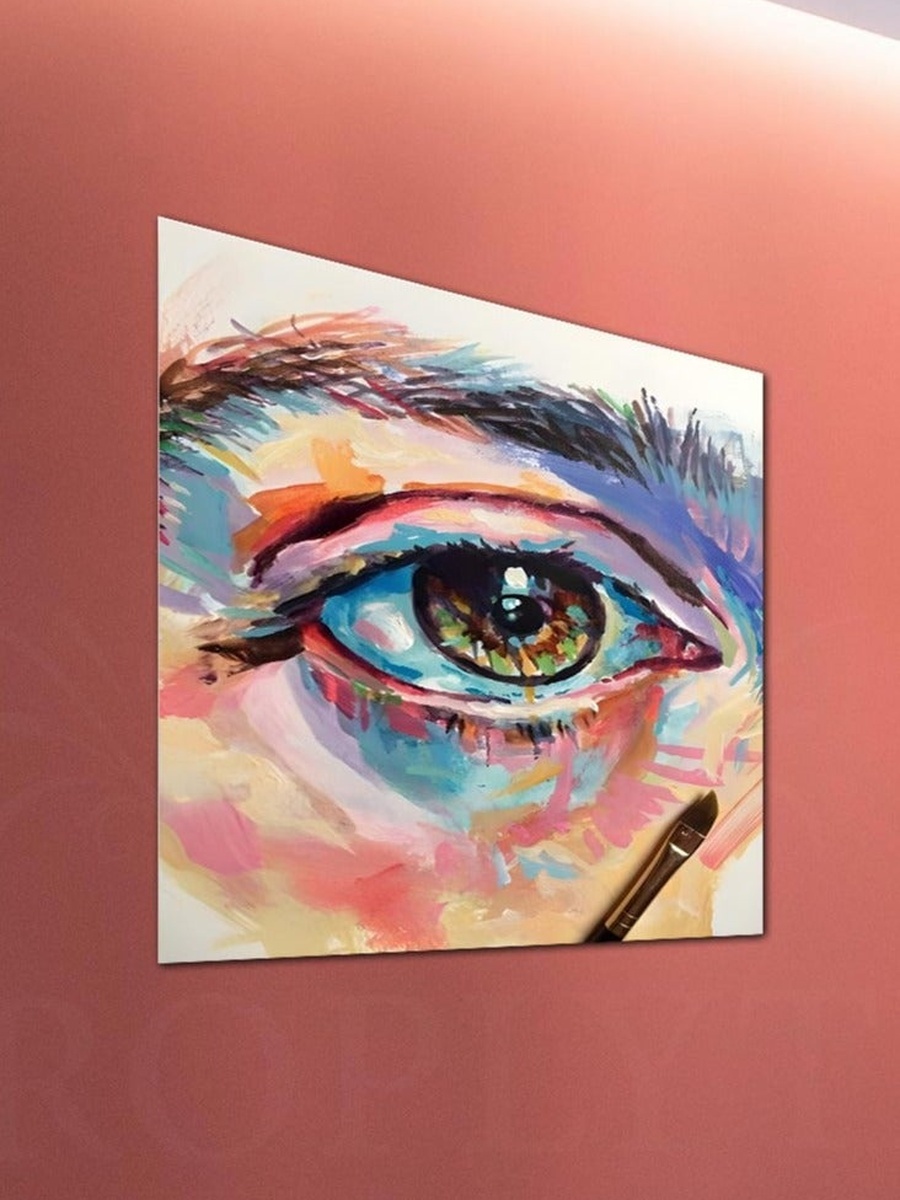 Abstract Eye Painting Decorative Wall Art, 30CM x 30CM