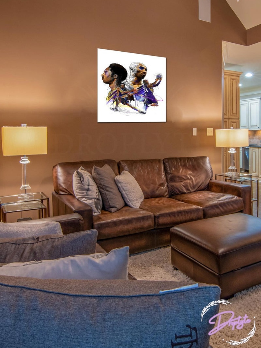 Kobe Bryant NBA Star Player Decorative Wall Art, 30CM x 30CM