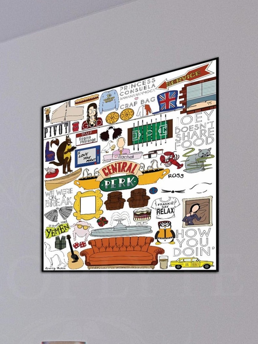 Friends TV Series Decorative Wall Art, 30CM x 30CM