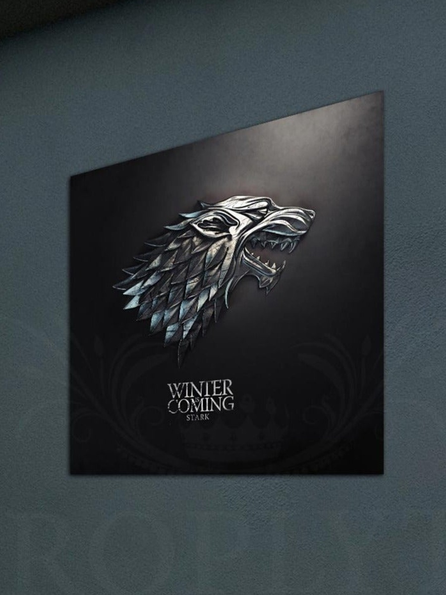Winter is Coming Game of Thrones Decorative Wall Art, 30CM x 30CM