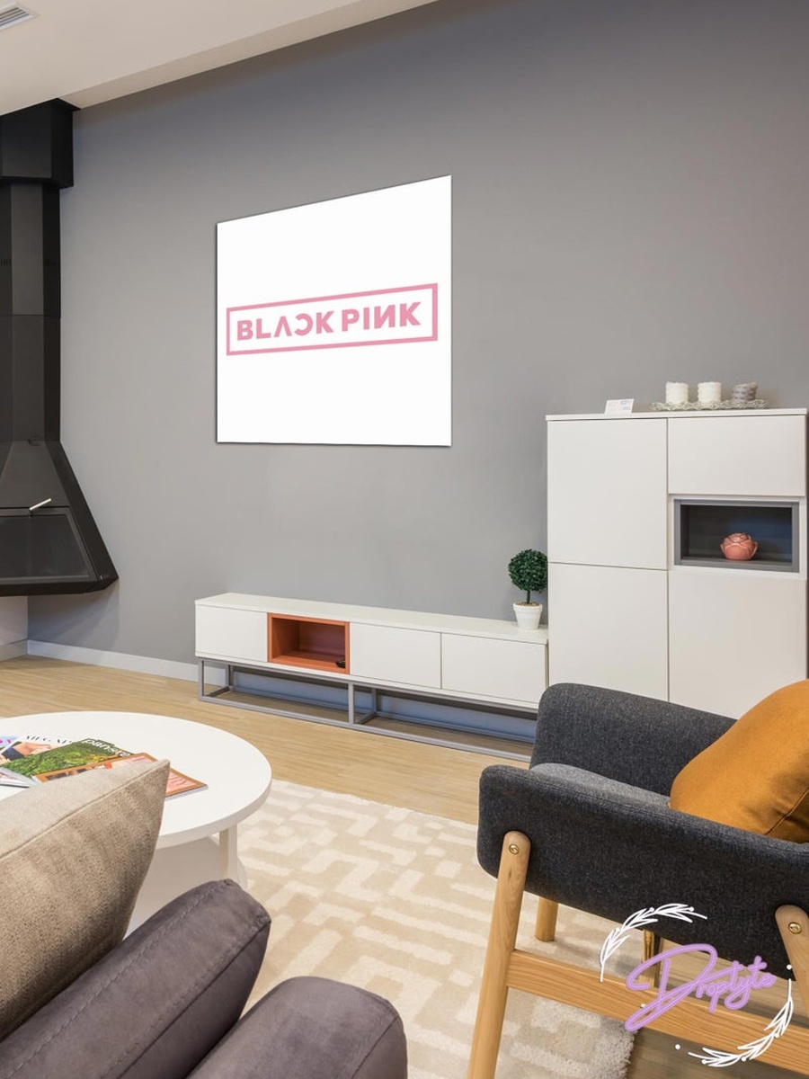 Blackpink Logo Decorative Wall Art, 30CM x 30CM