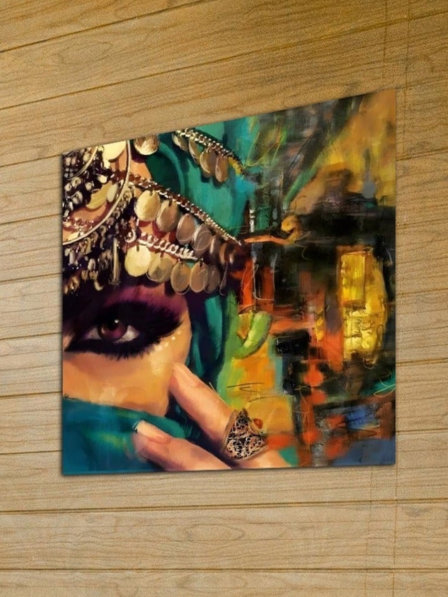 Mystic Gaze Arabian Woman Wall Art, 30CM x 30CM