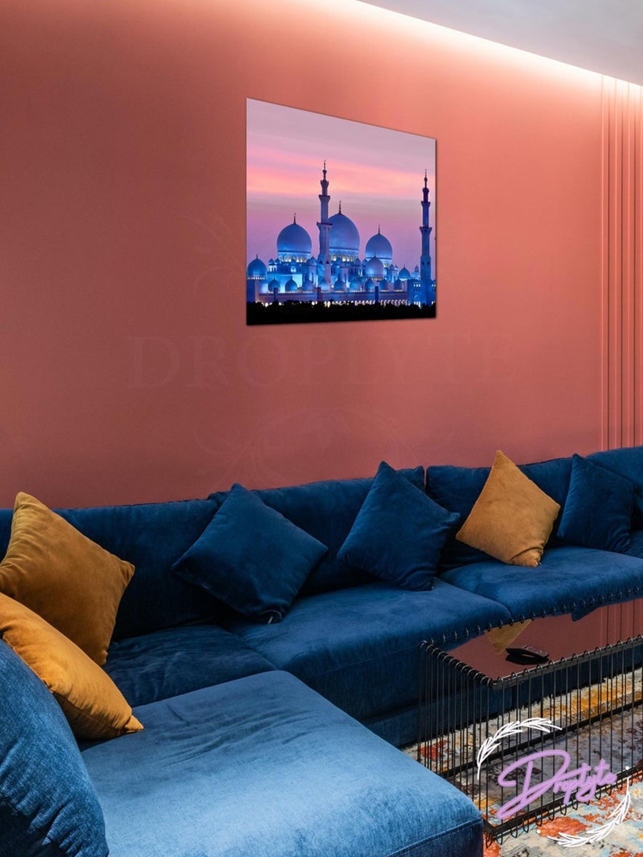 Sheikh Zayed Grand Mosque Decorative Wall Art, 30CM x 30CM