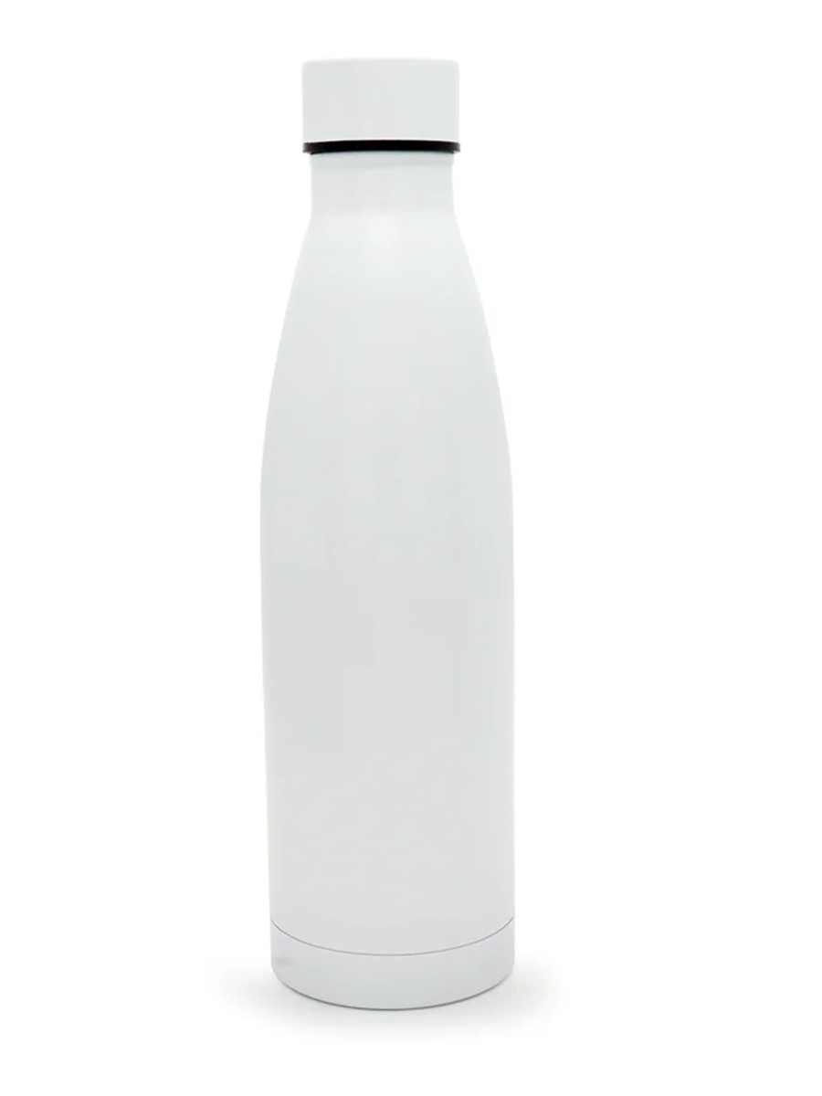 Estasi White Stainless Steel Water Bottle 500ml