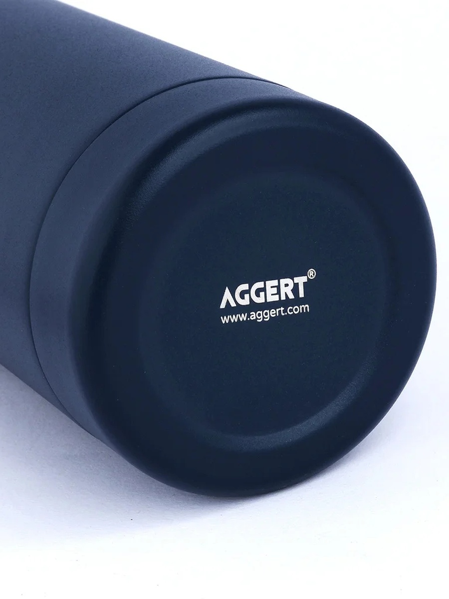 Navy Blue Stainless Steel Water Bottle with Handle, 500ml