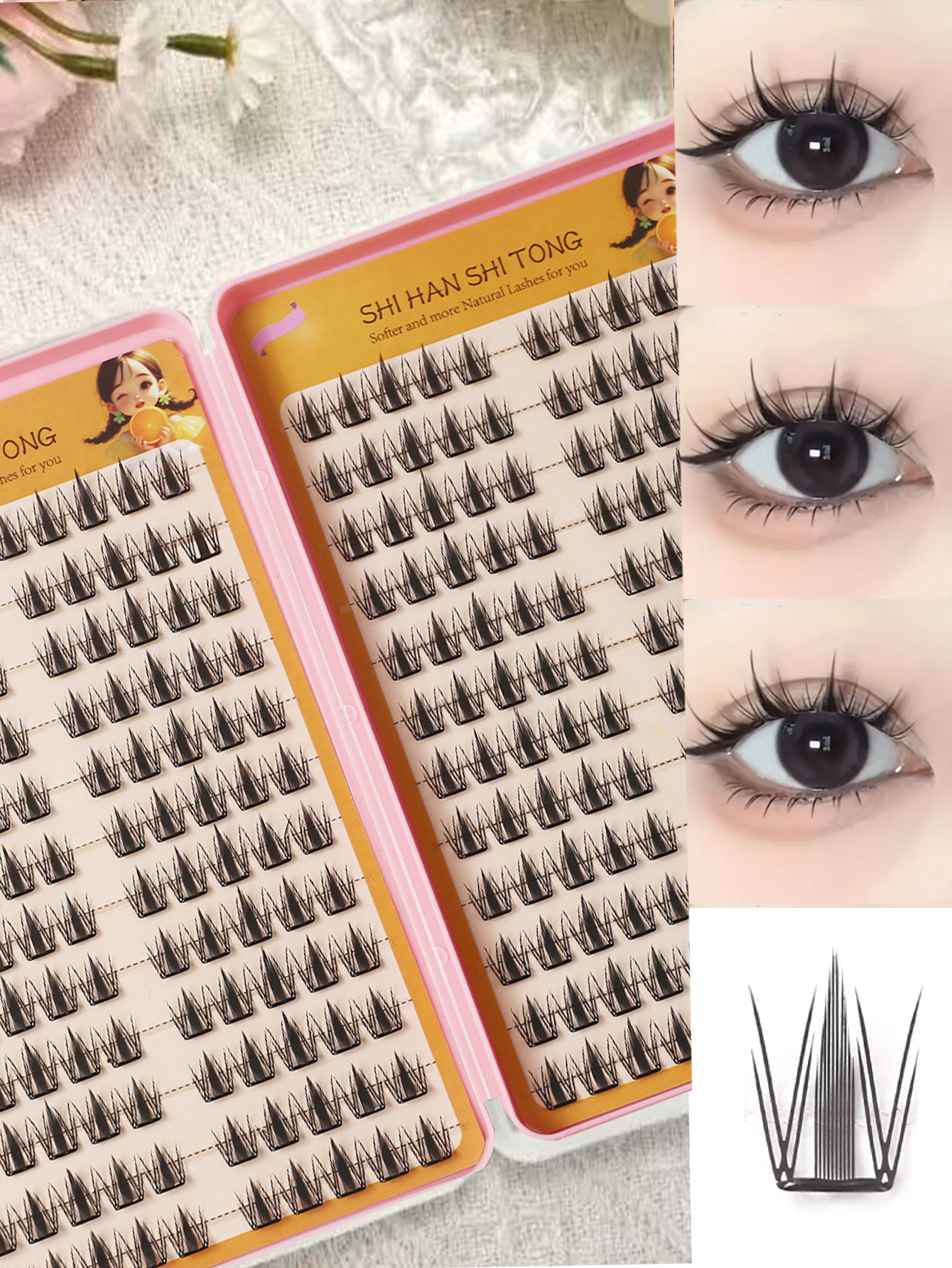 Lengthening Cluster Lashes