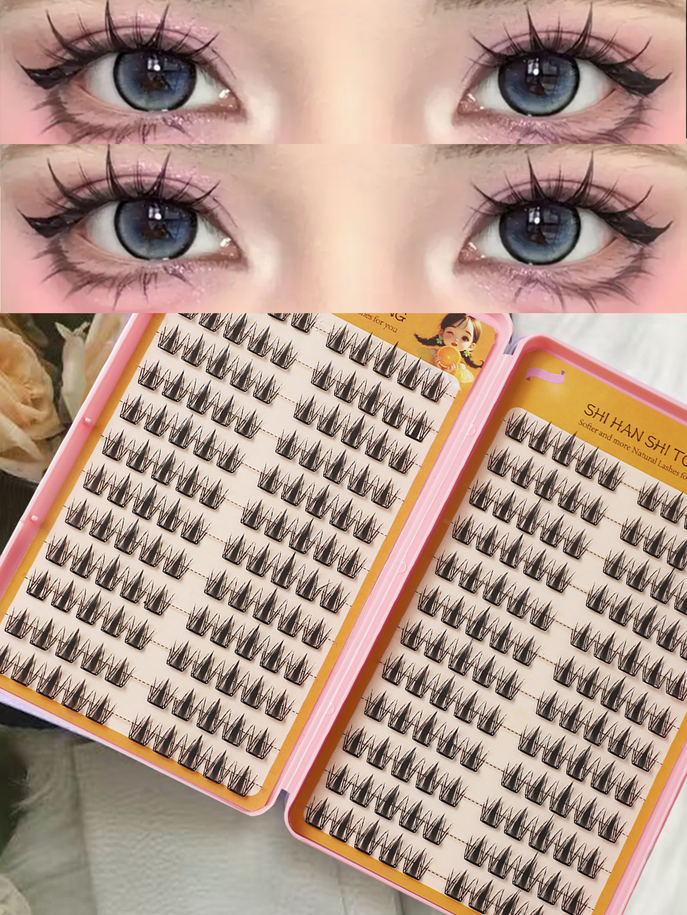 Lengthening Cluster Lashes