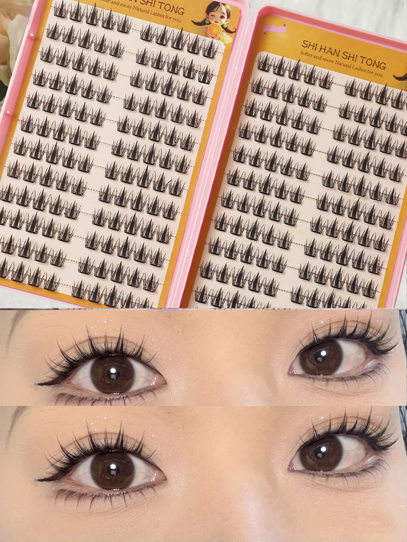 Lengthening Cluster Lashes