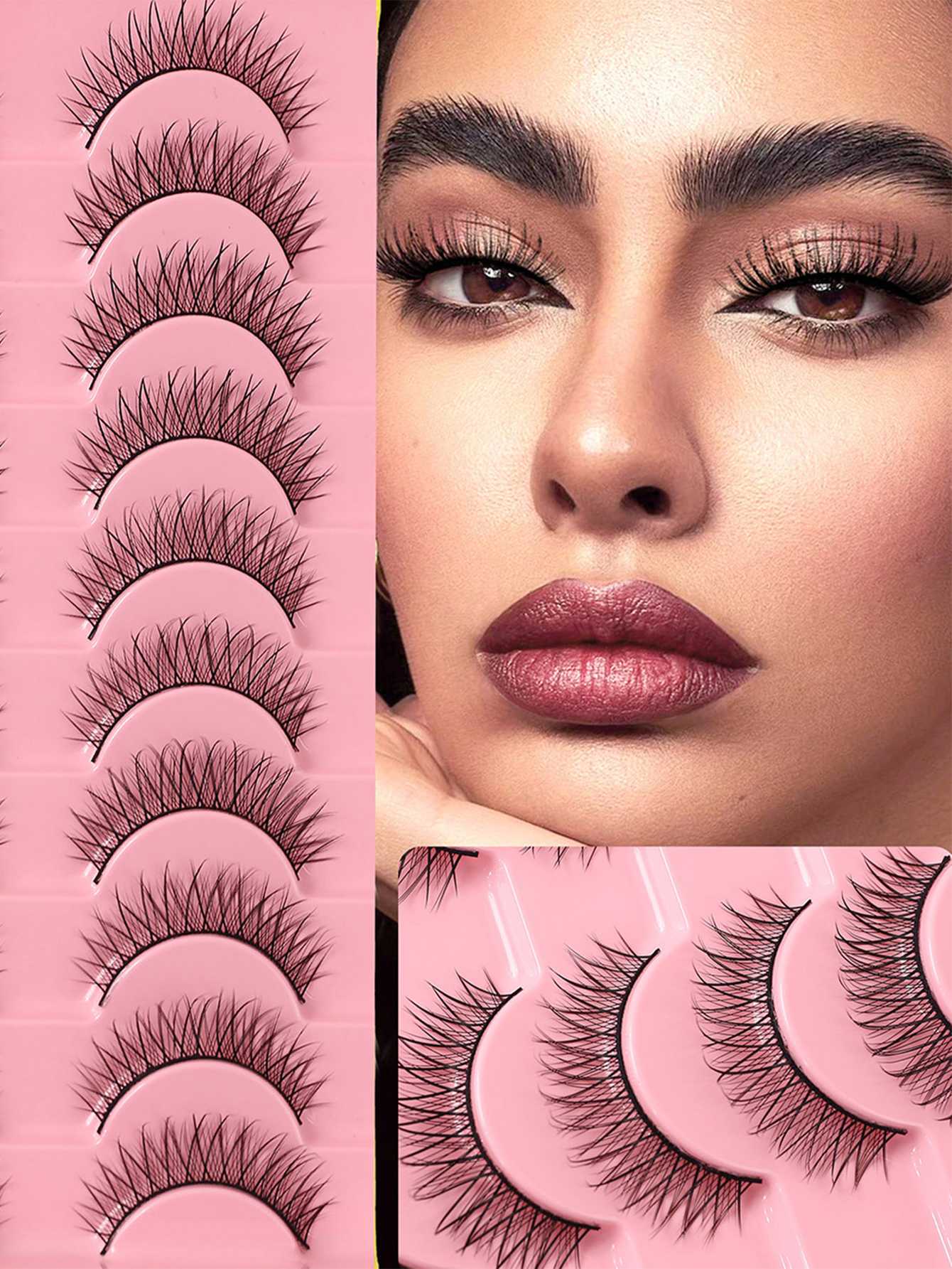 Volumizing False Eyelashes - 10 Pairs
