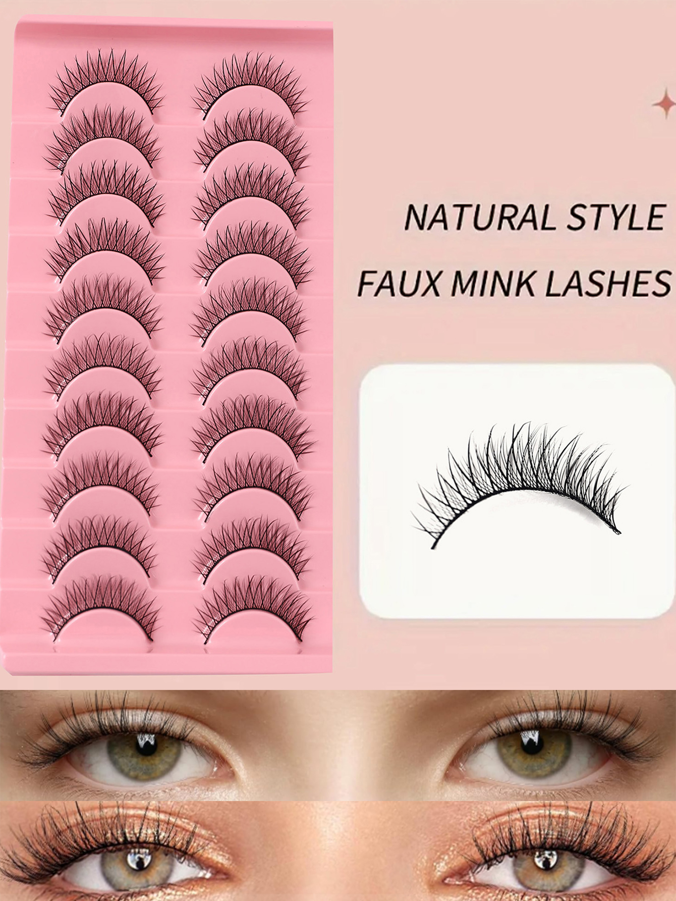 Volumizing False Eyelashes - 10 Pairs