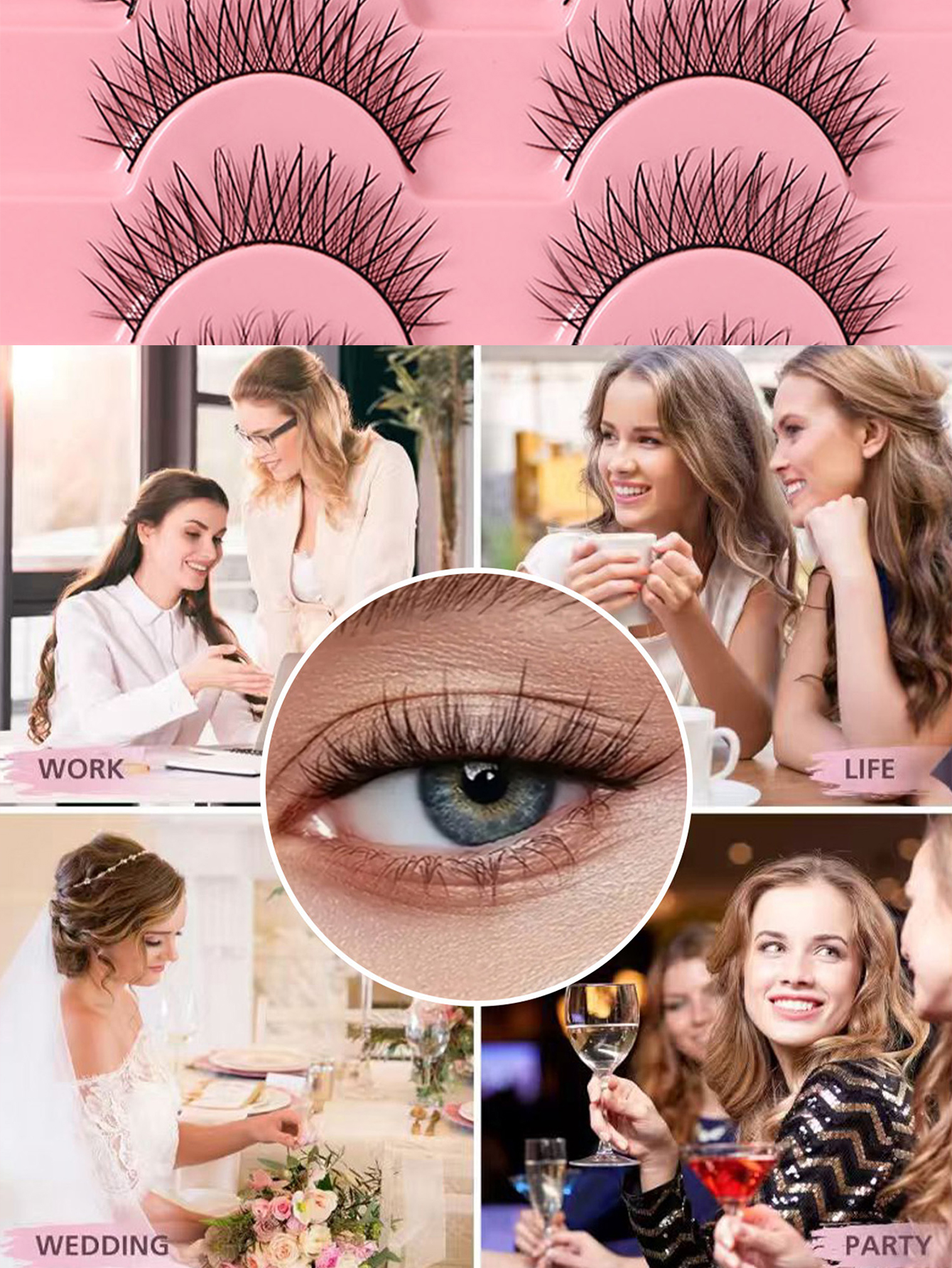 Volumizing False Eyelashes - 10 Pairs