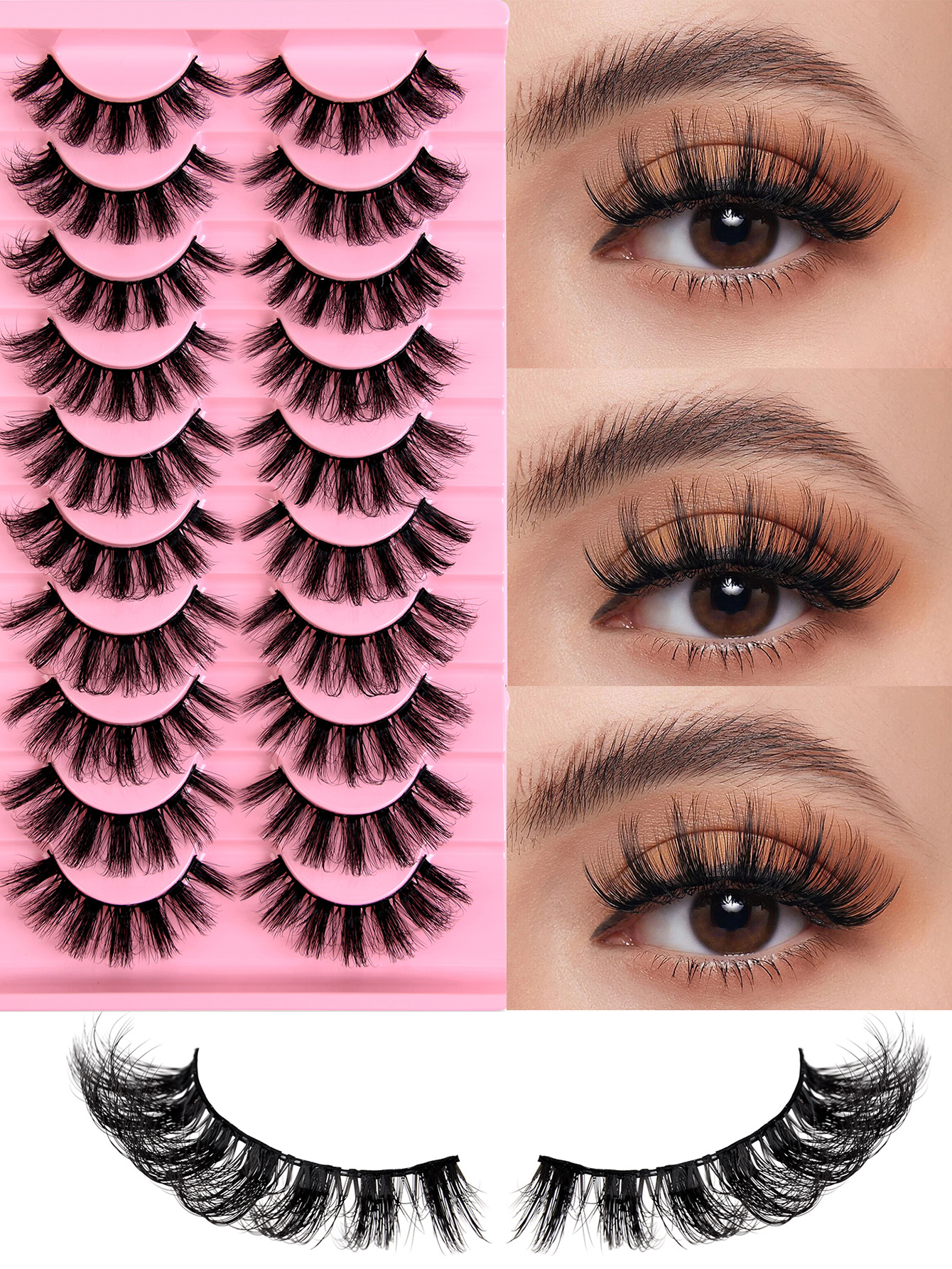 30 Pairs Voluminous Lengthening False Eyelashes
