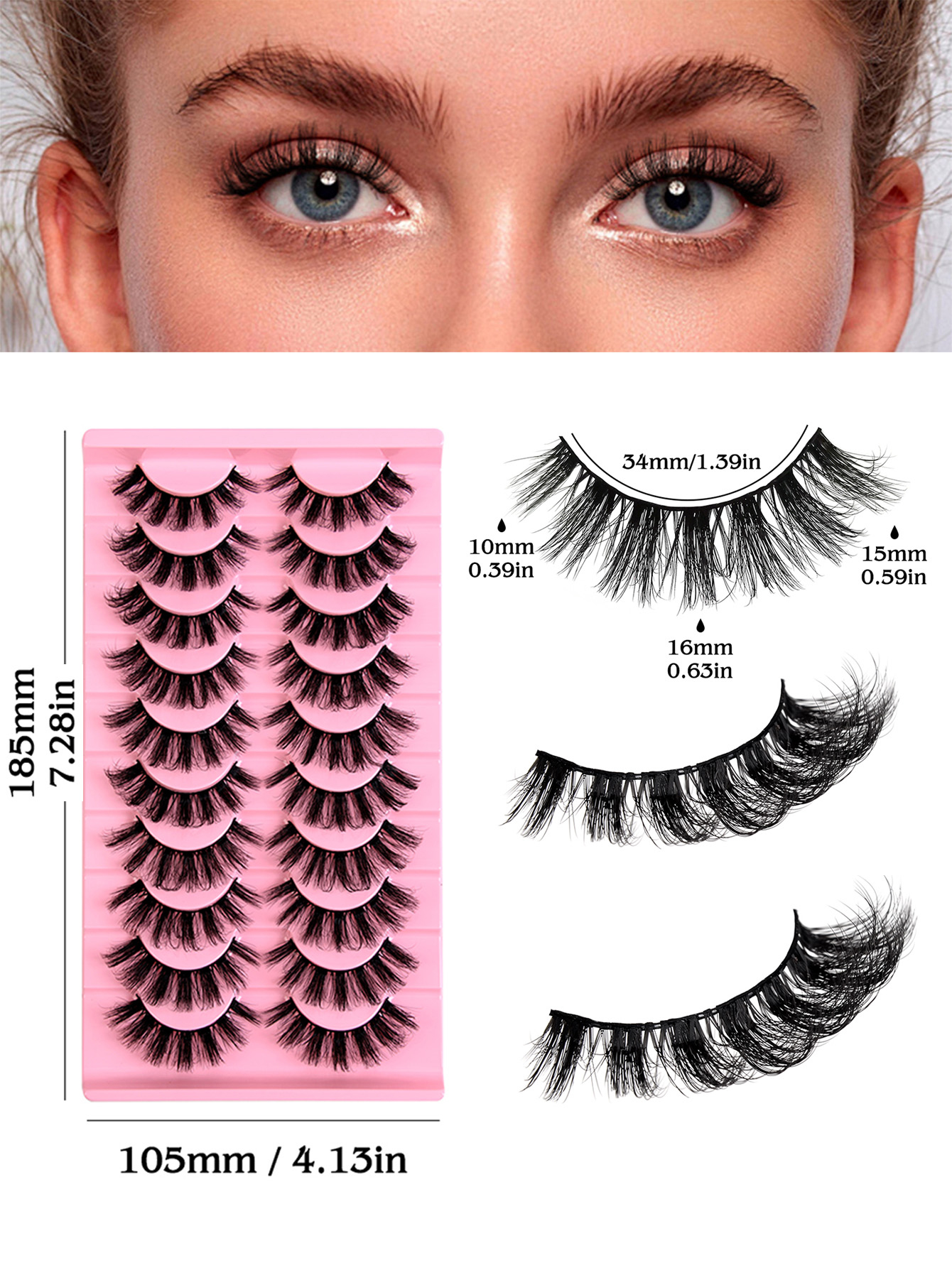 30 Pairs Voluminous Lengthening False Eyelashes