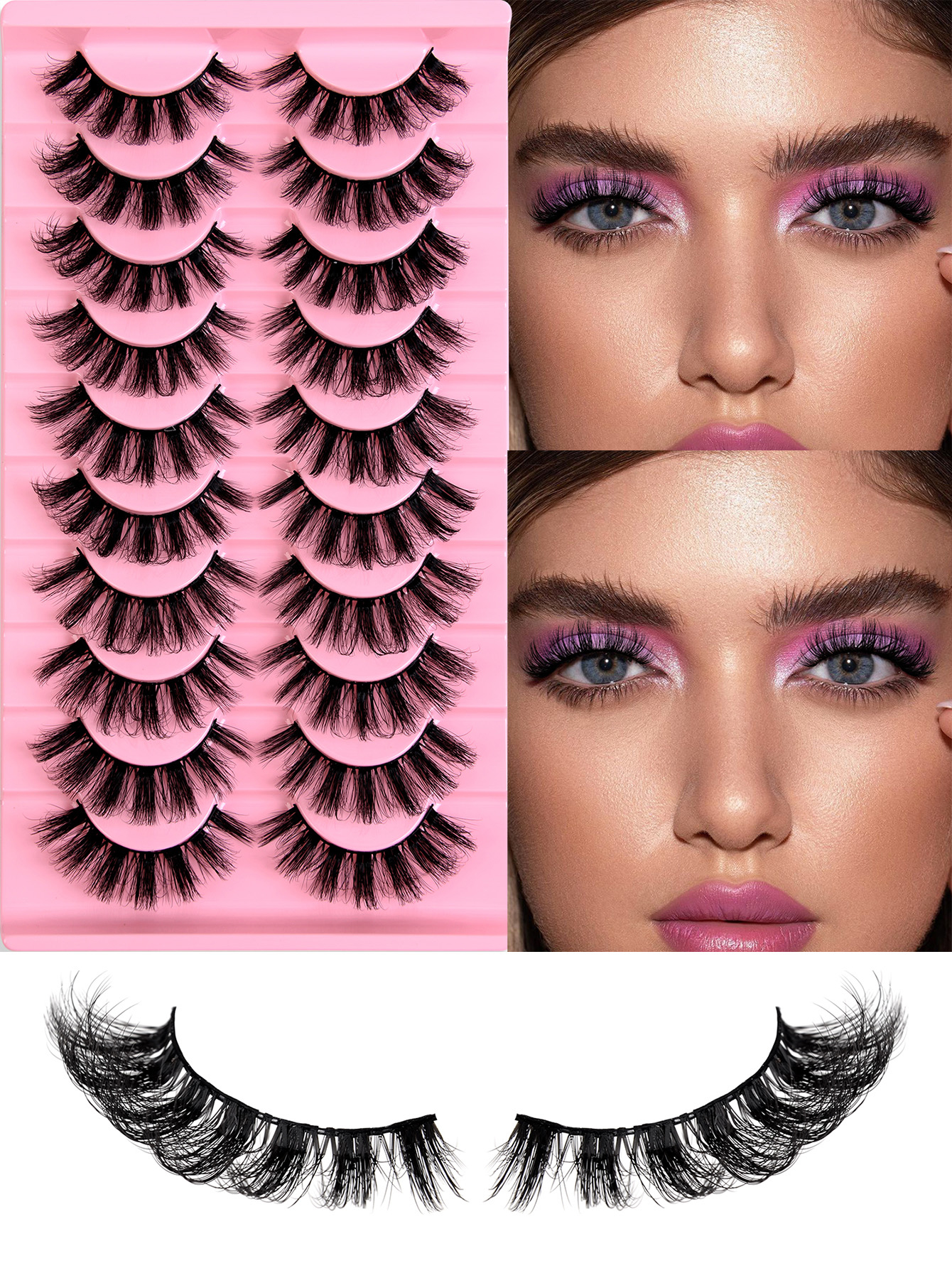 30 Pairs Voluminous Lengthening False Eyelashes