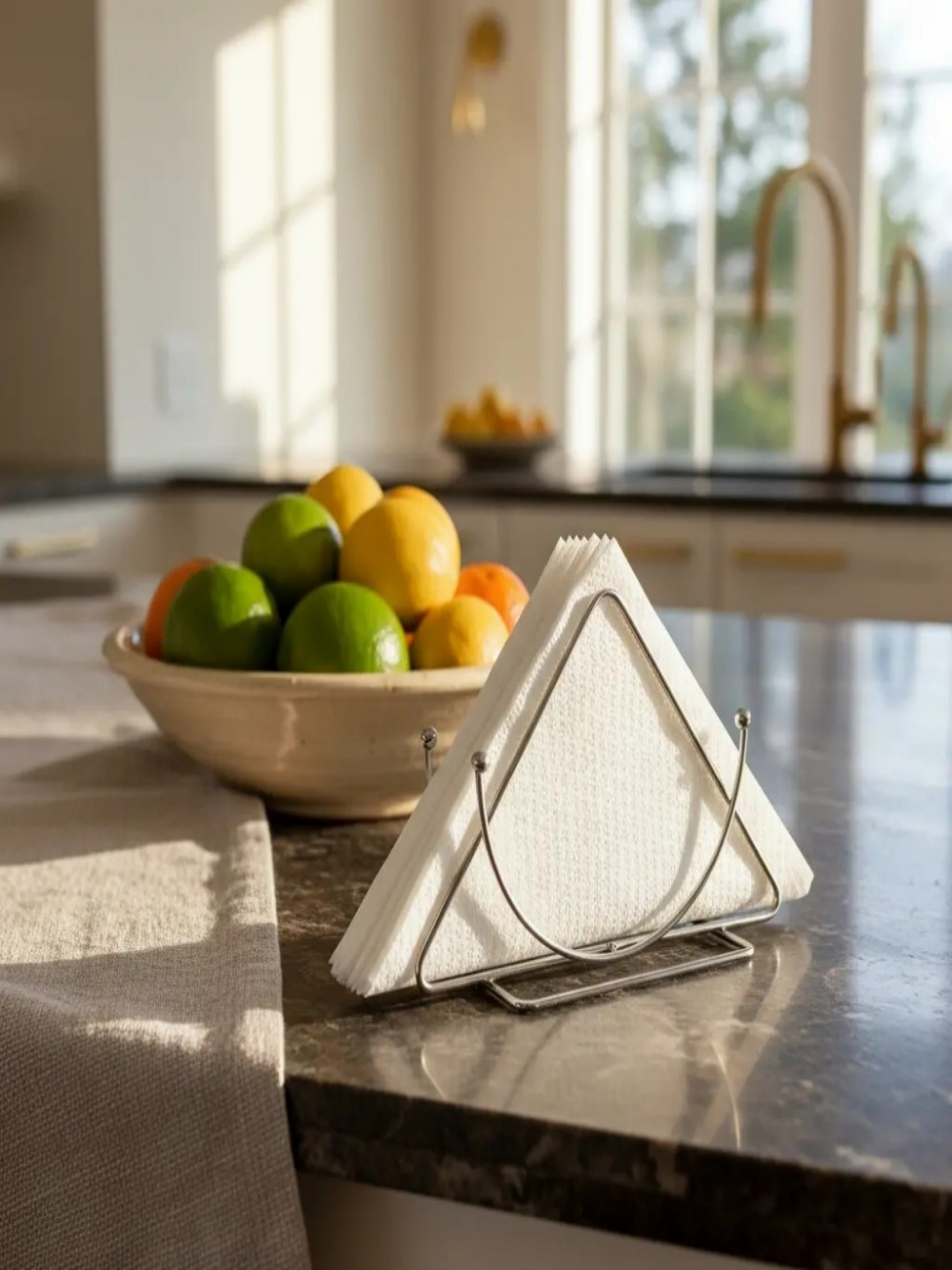 Silver Stainless Steel Napkin Holder