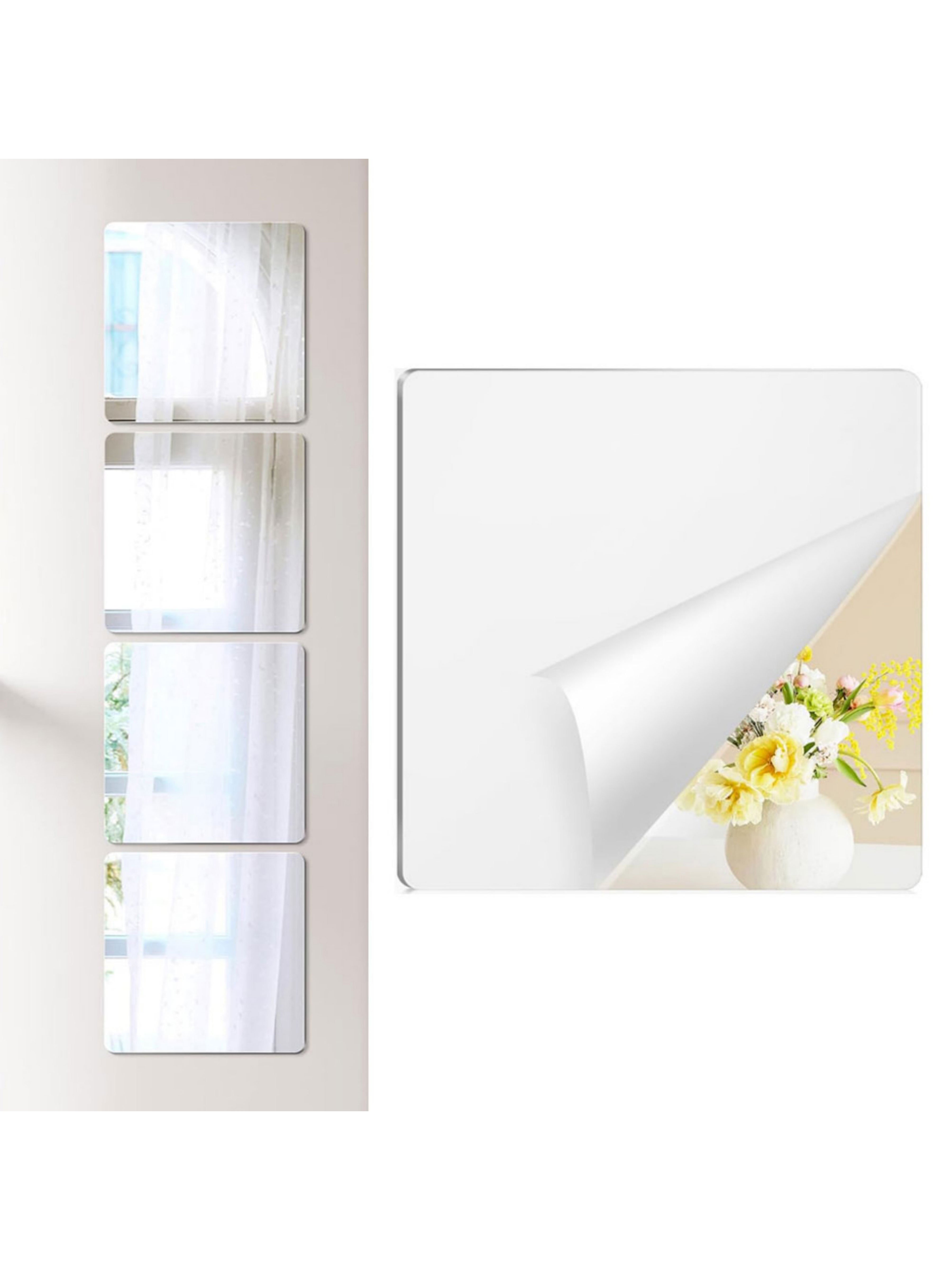Acrylic Square Wall Mirrors with Rounded Corners